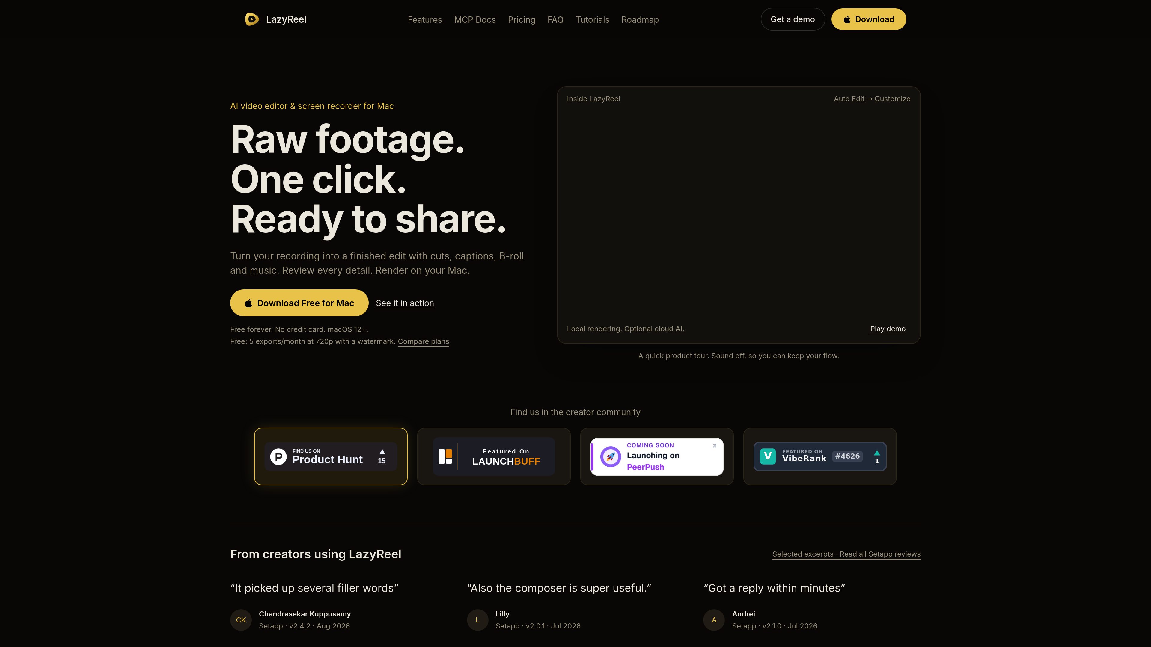 LazyReel preview