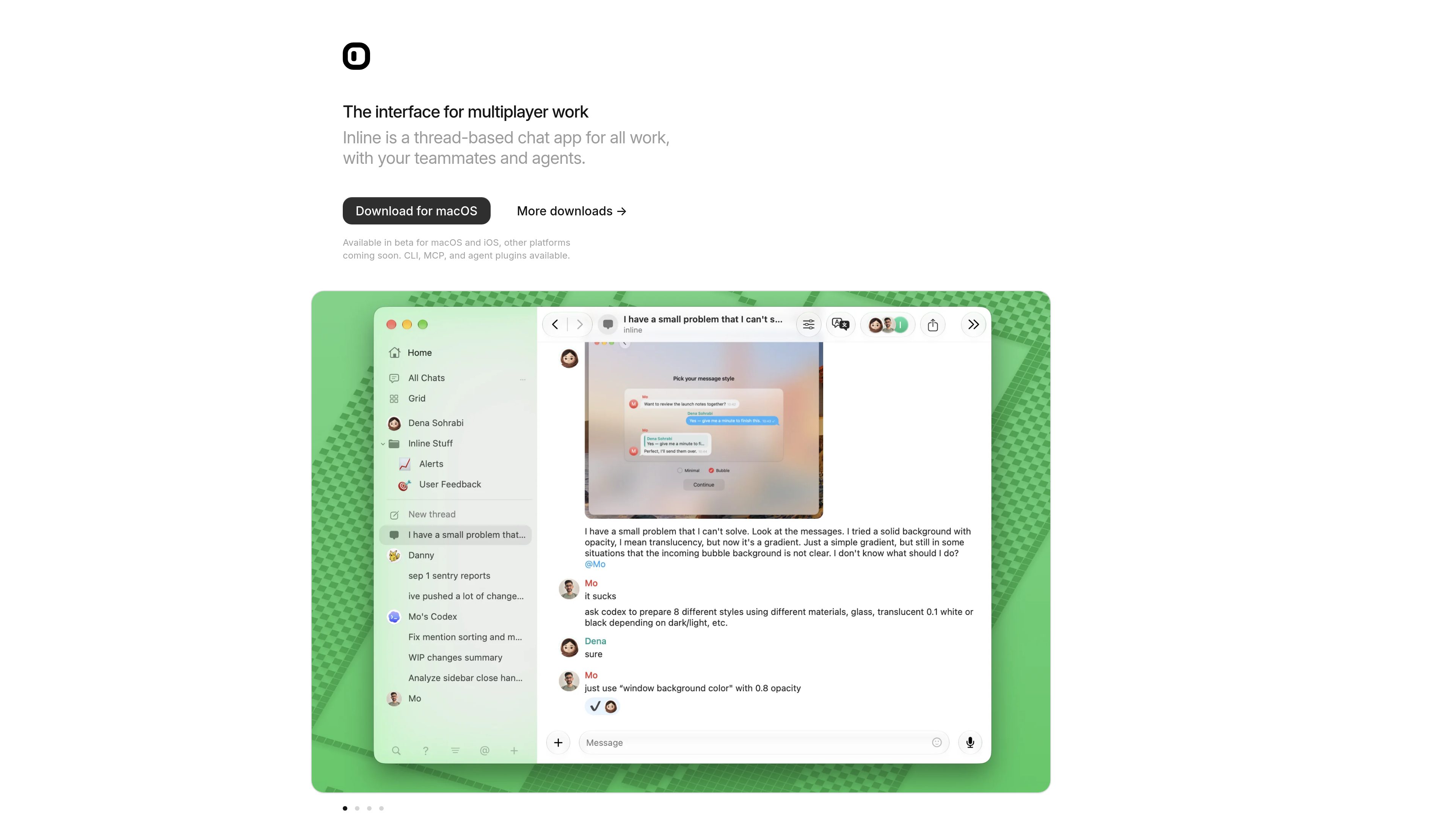 Inline preview