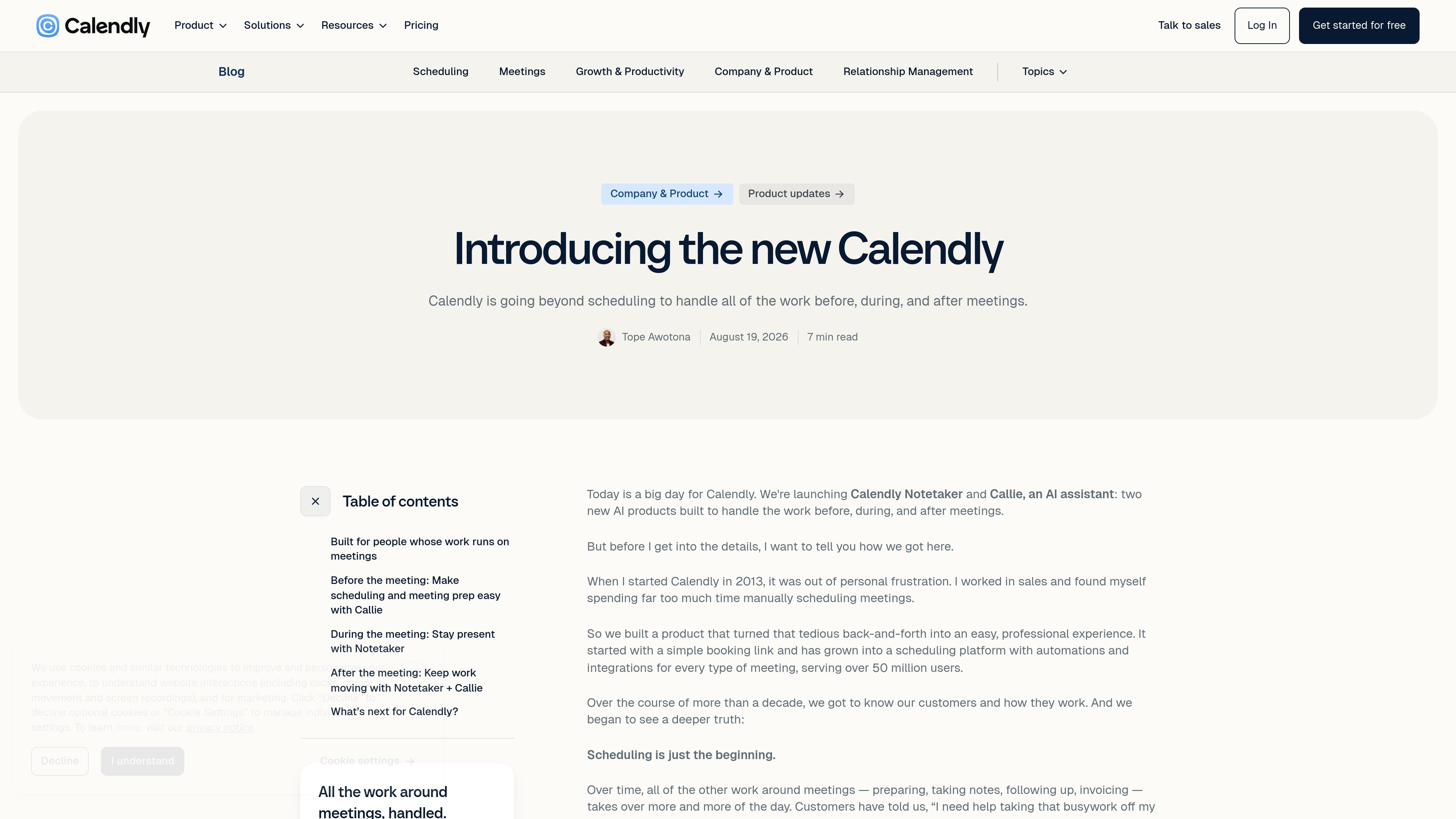 Calendly preview