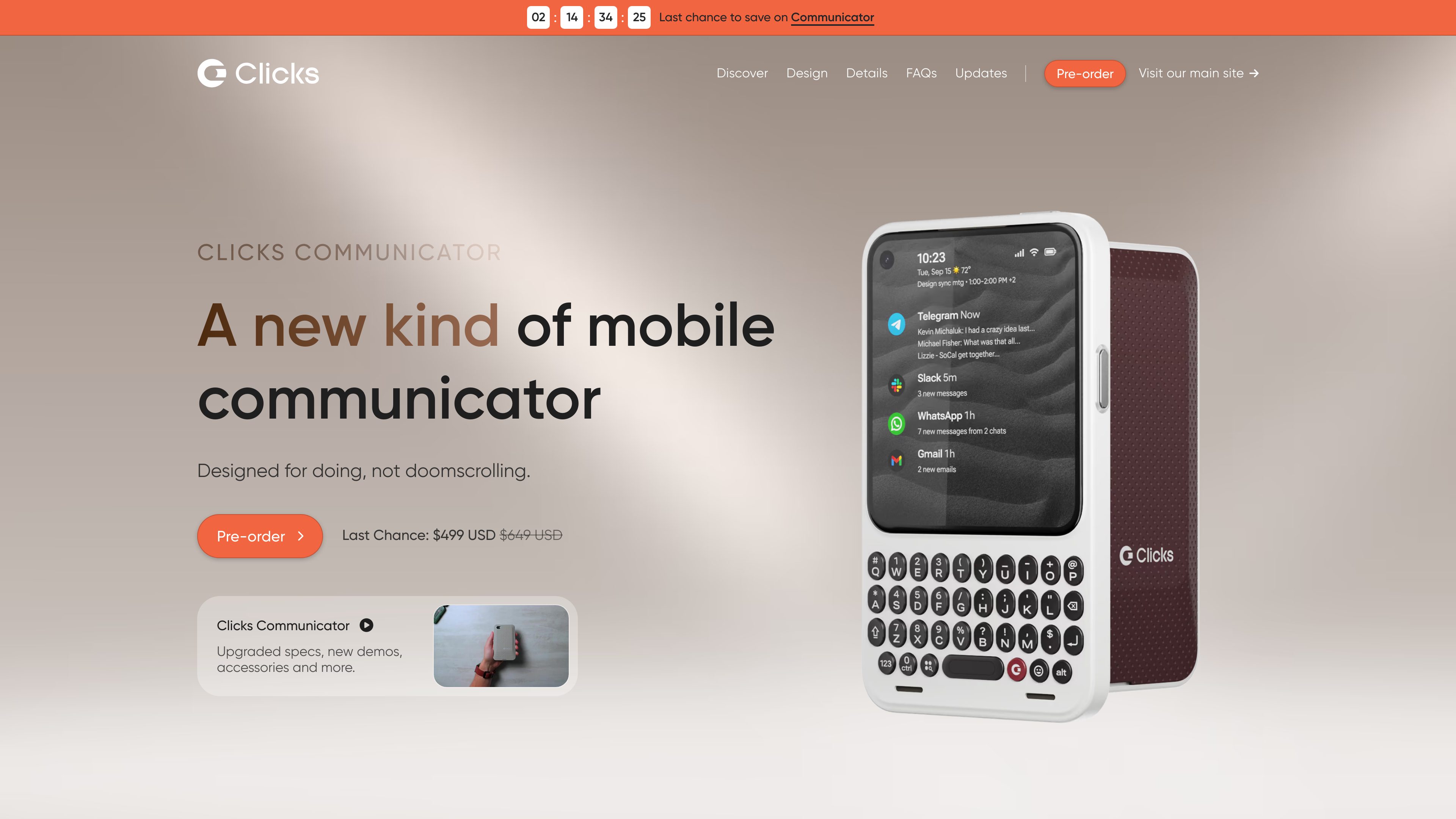 Clicks Communicator preview
