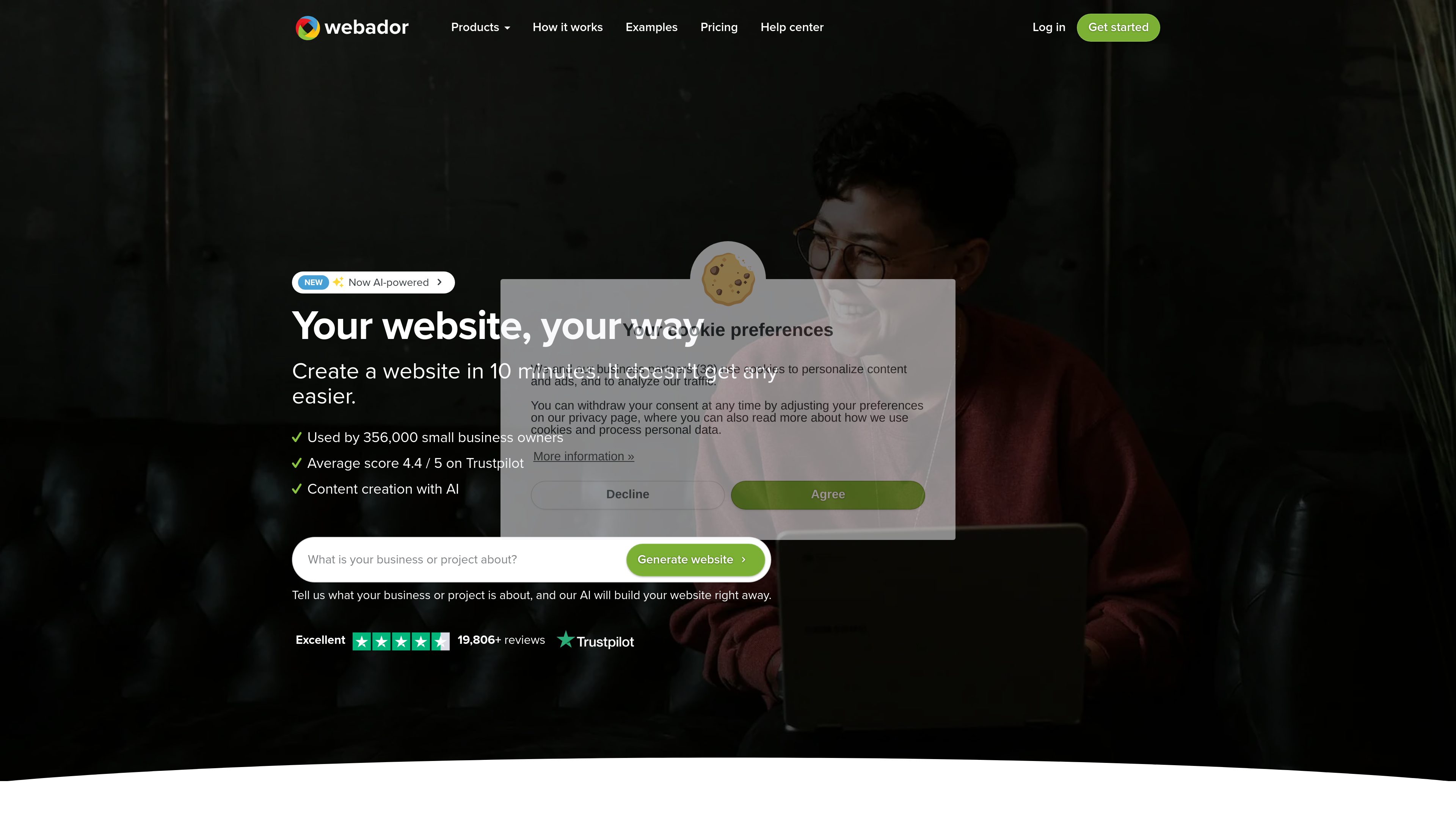 Webador preview