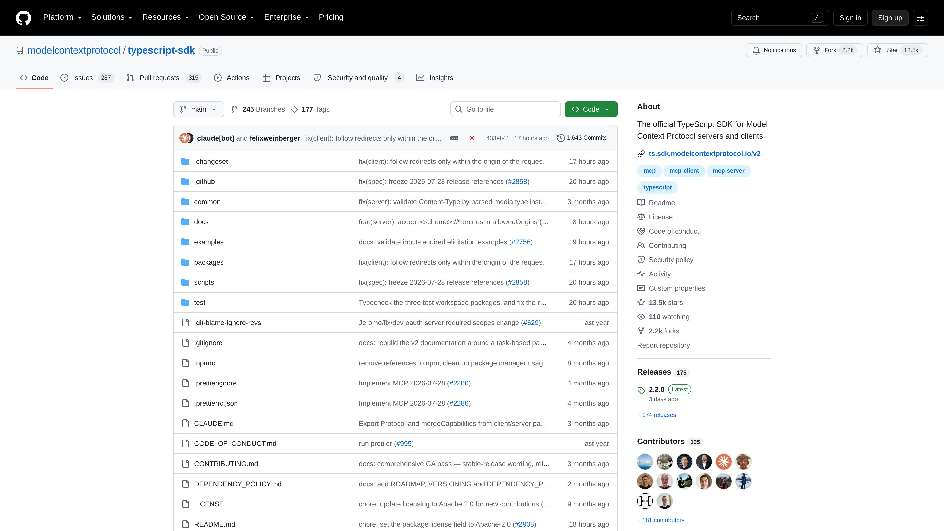 Model Context Protocol TypeScript SDK preview