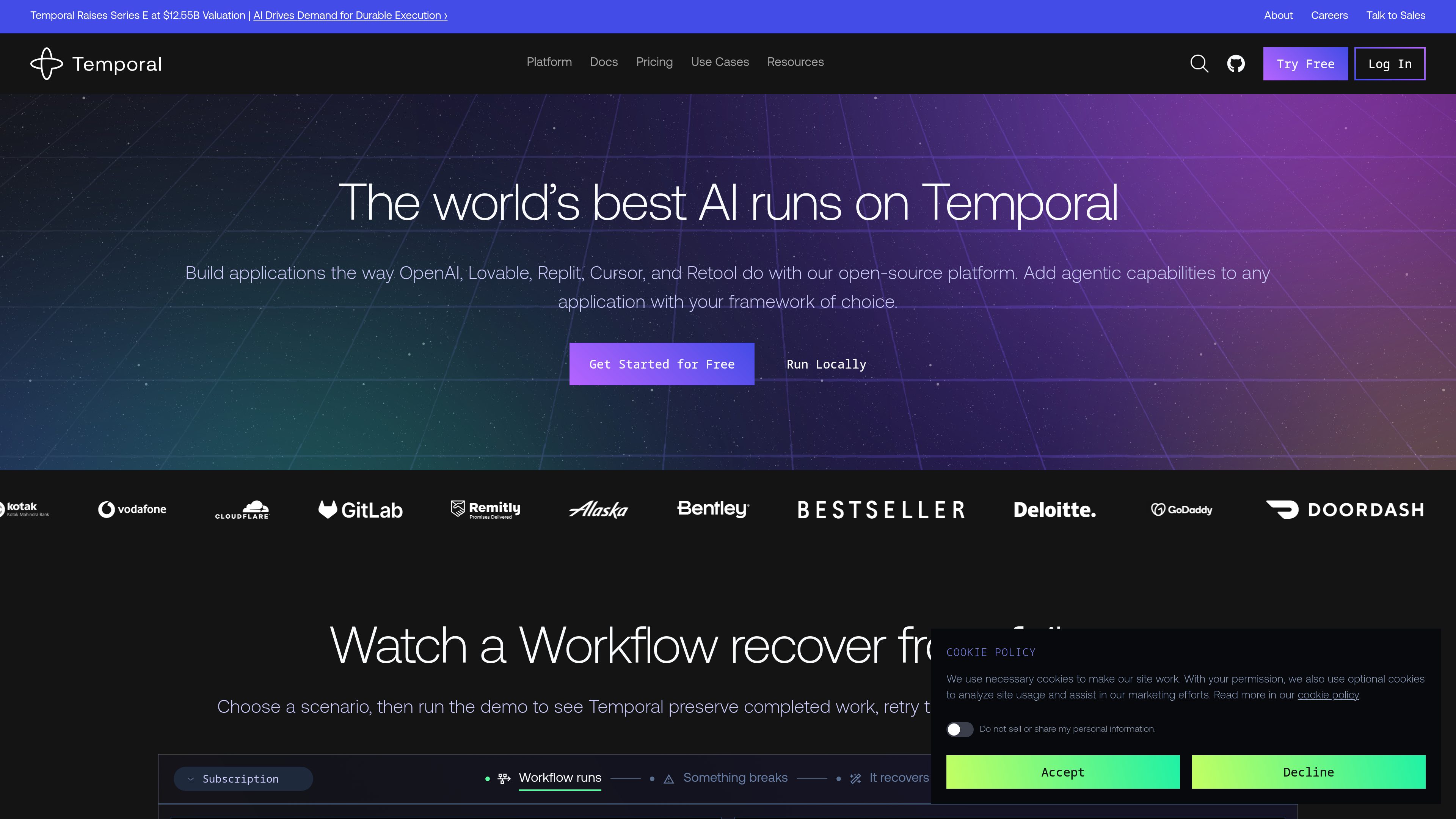 Temporal preview