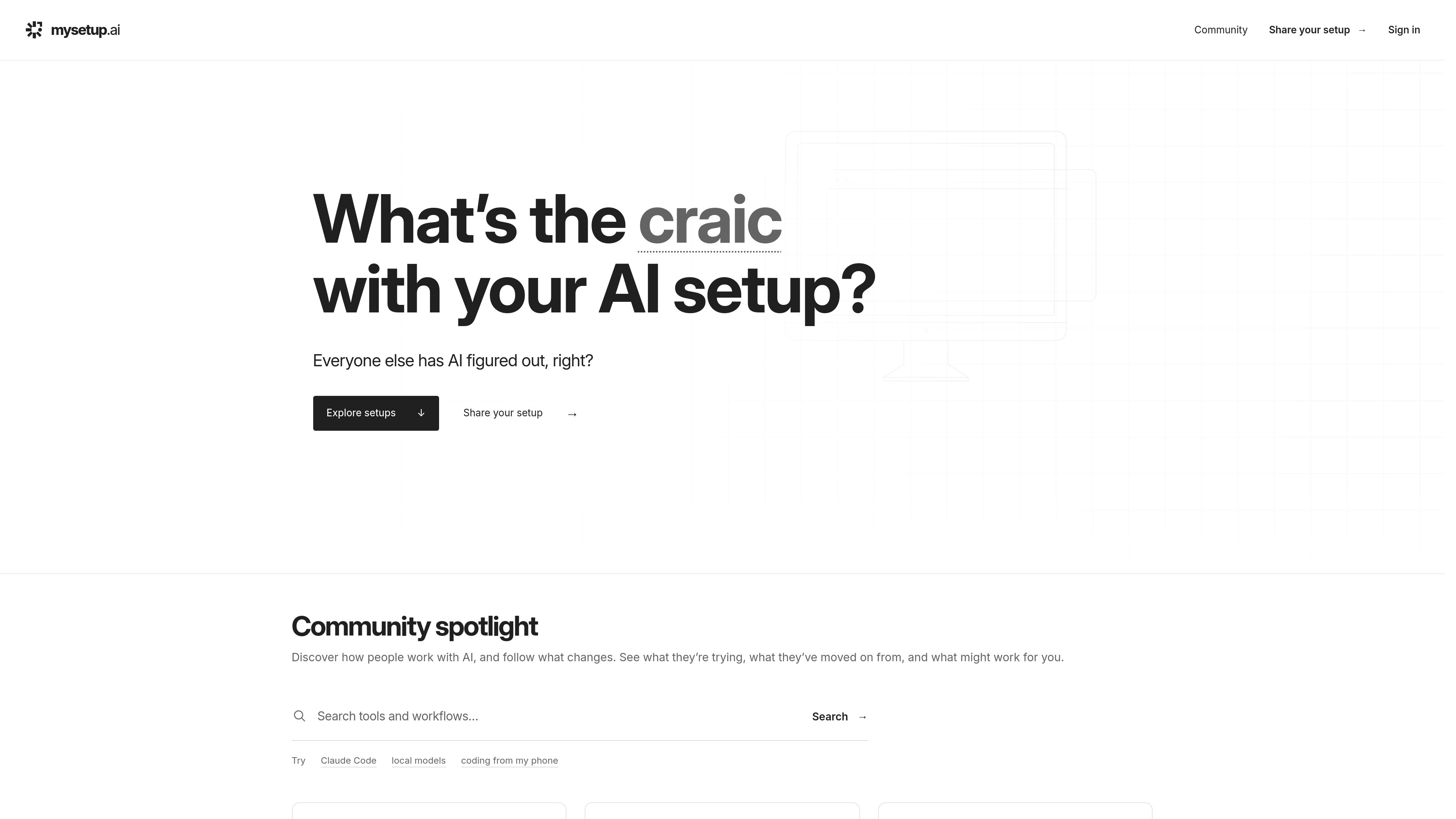 mysetup.ai preview