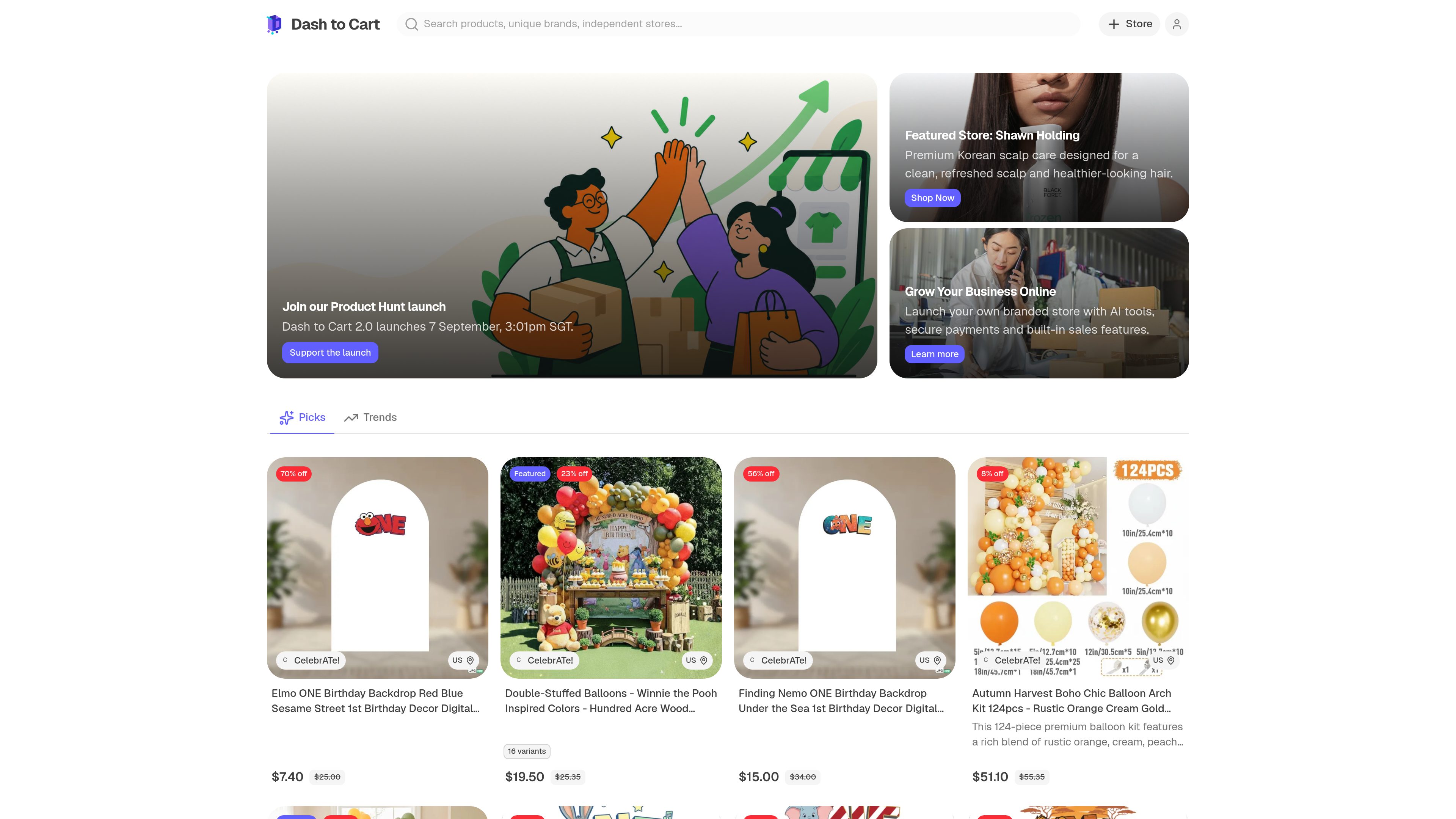 Dash to Cart preview