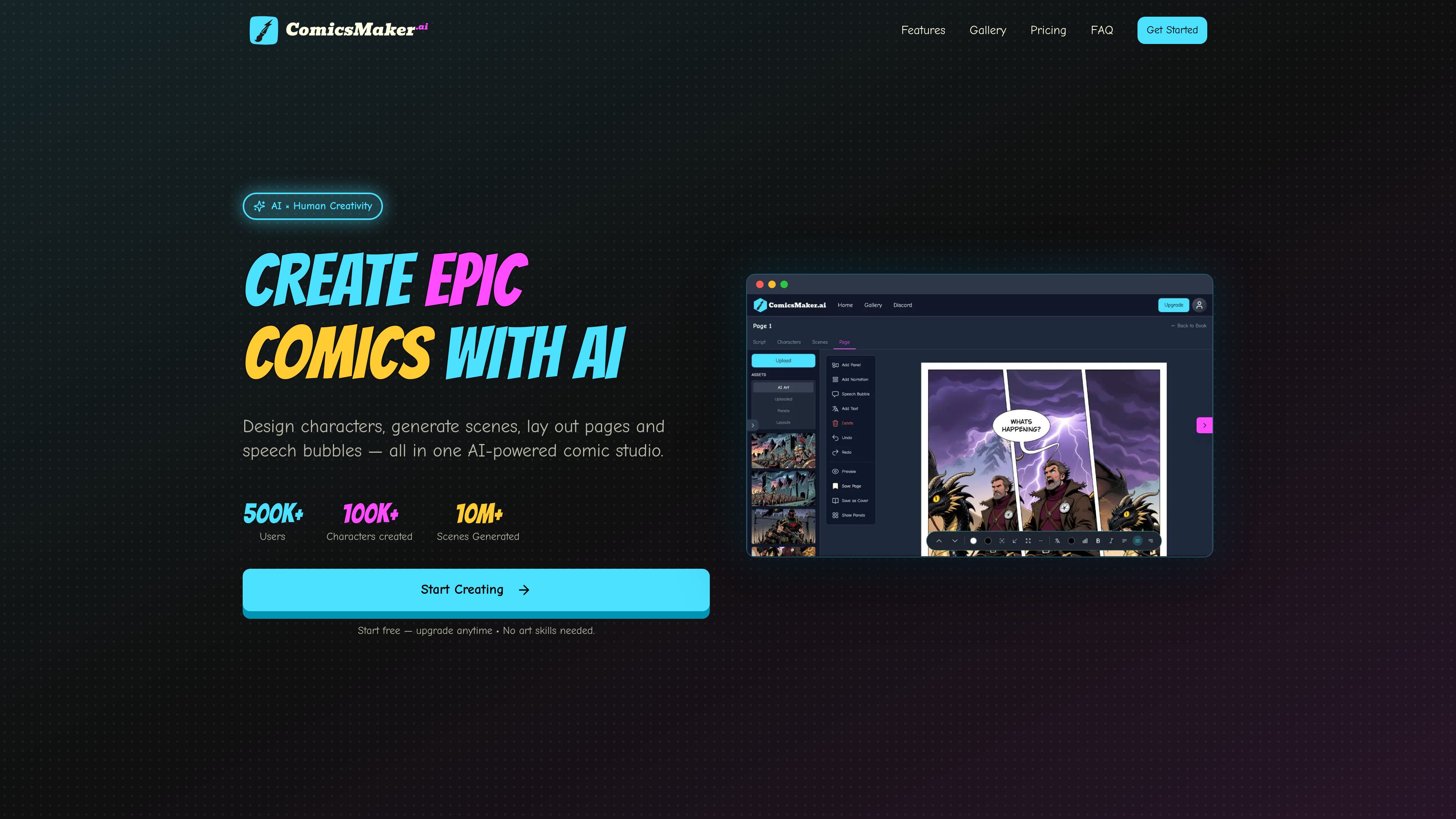 ComicsMaker.ai preview