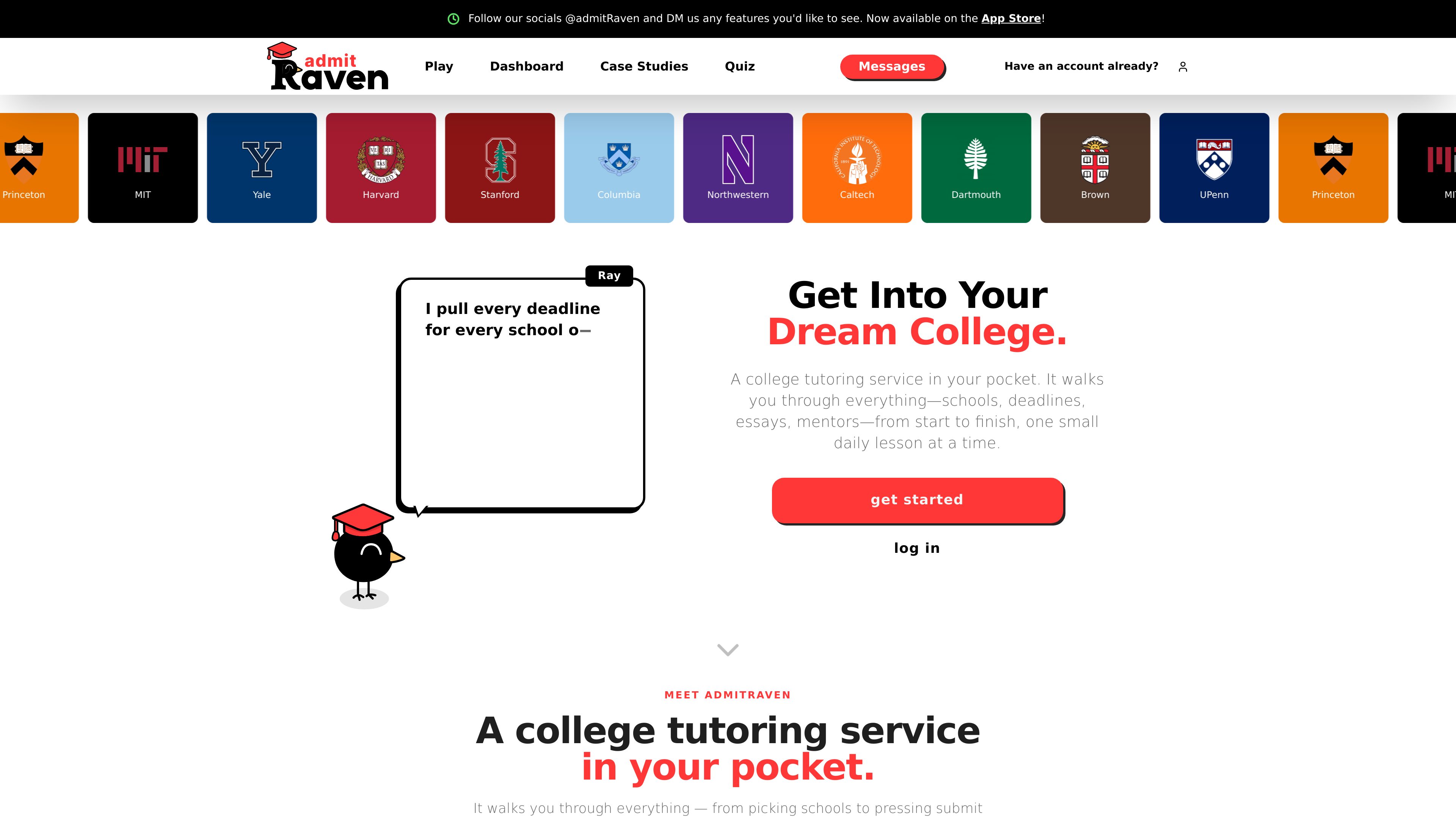AdmitRaven preview
