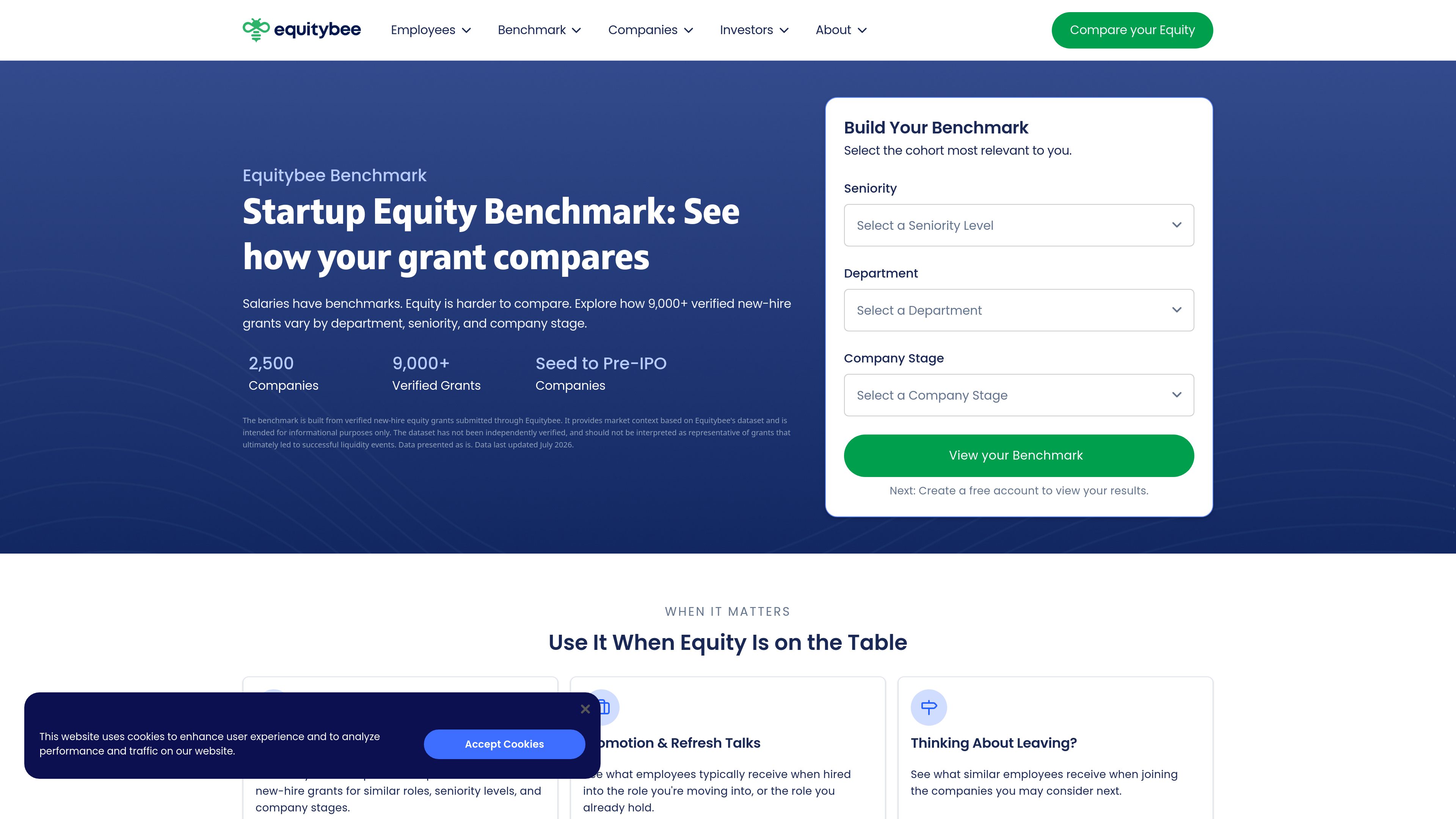 Equitybee Benchmark preview
