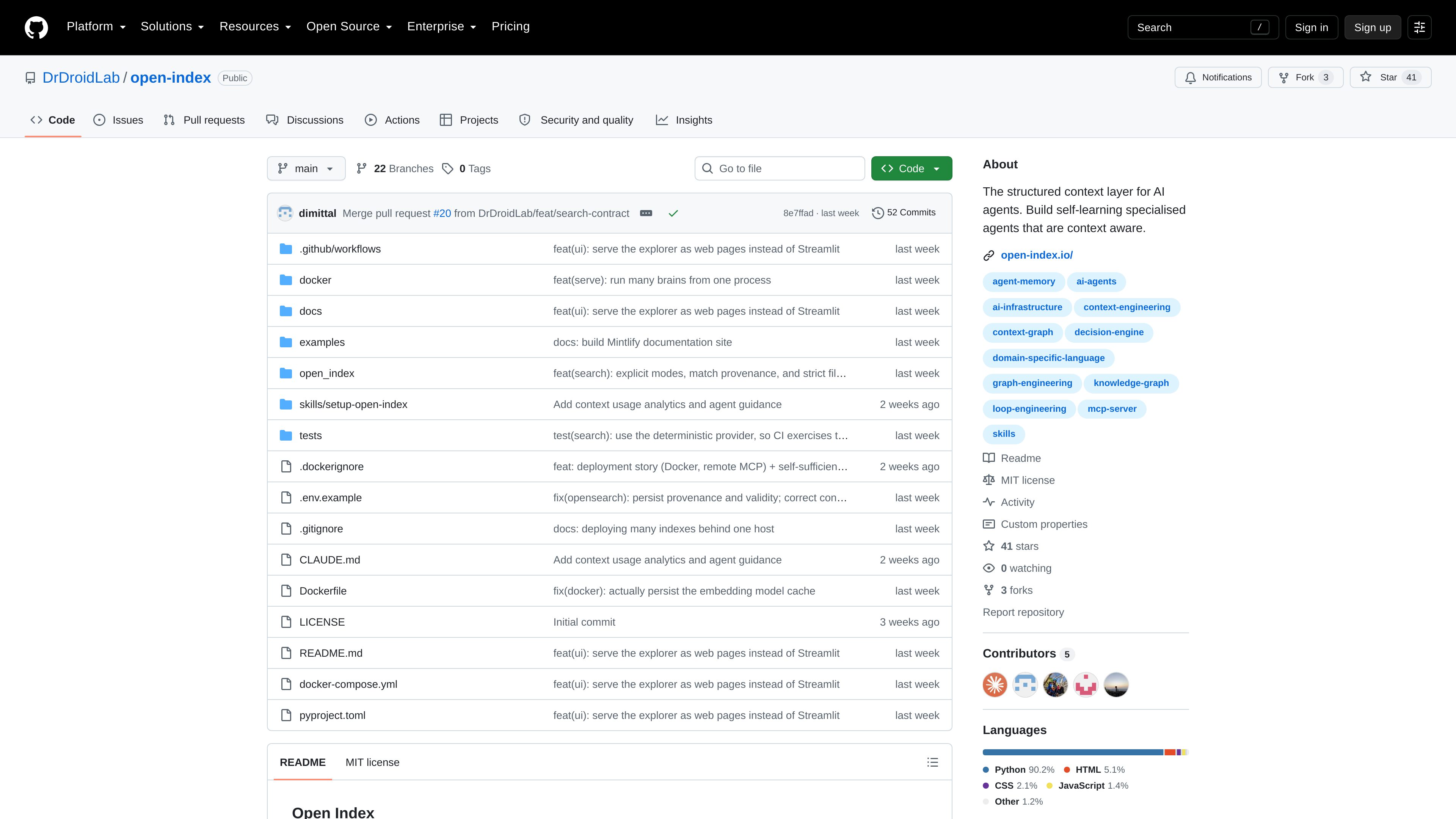 open-index preview