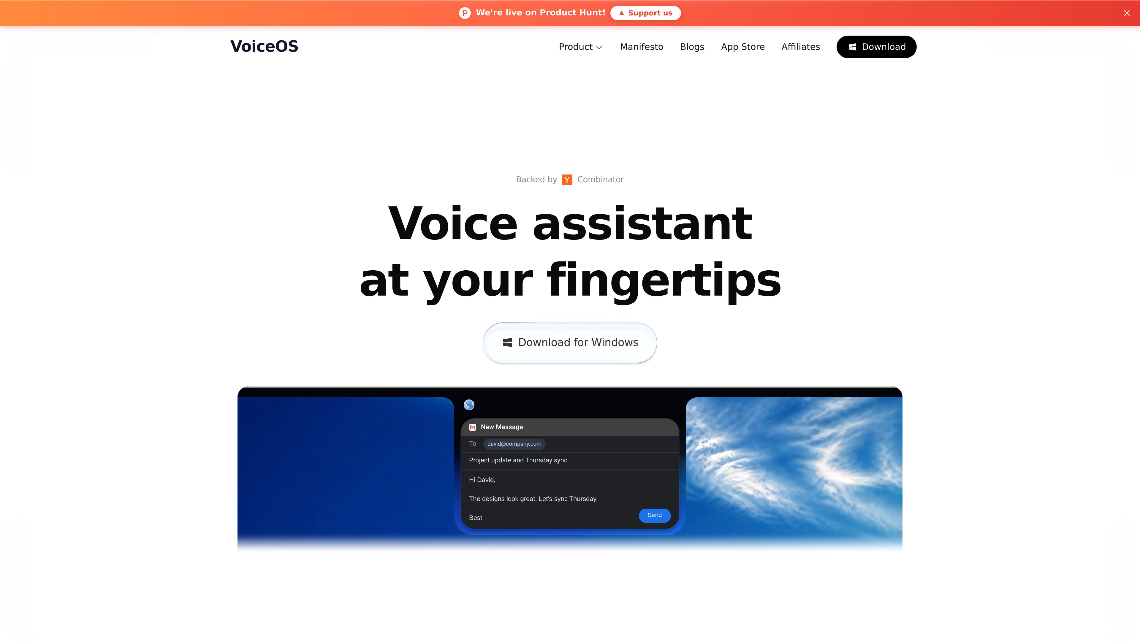 VoiceOS preview