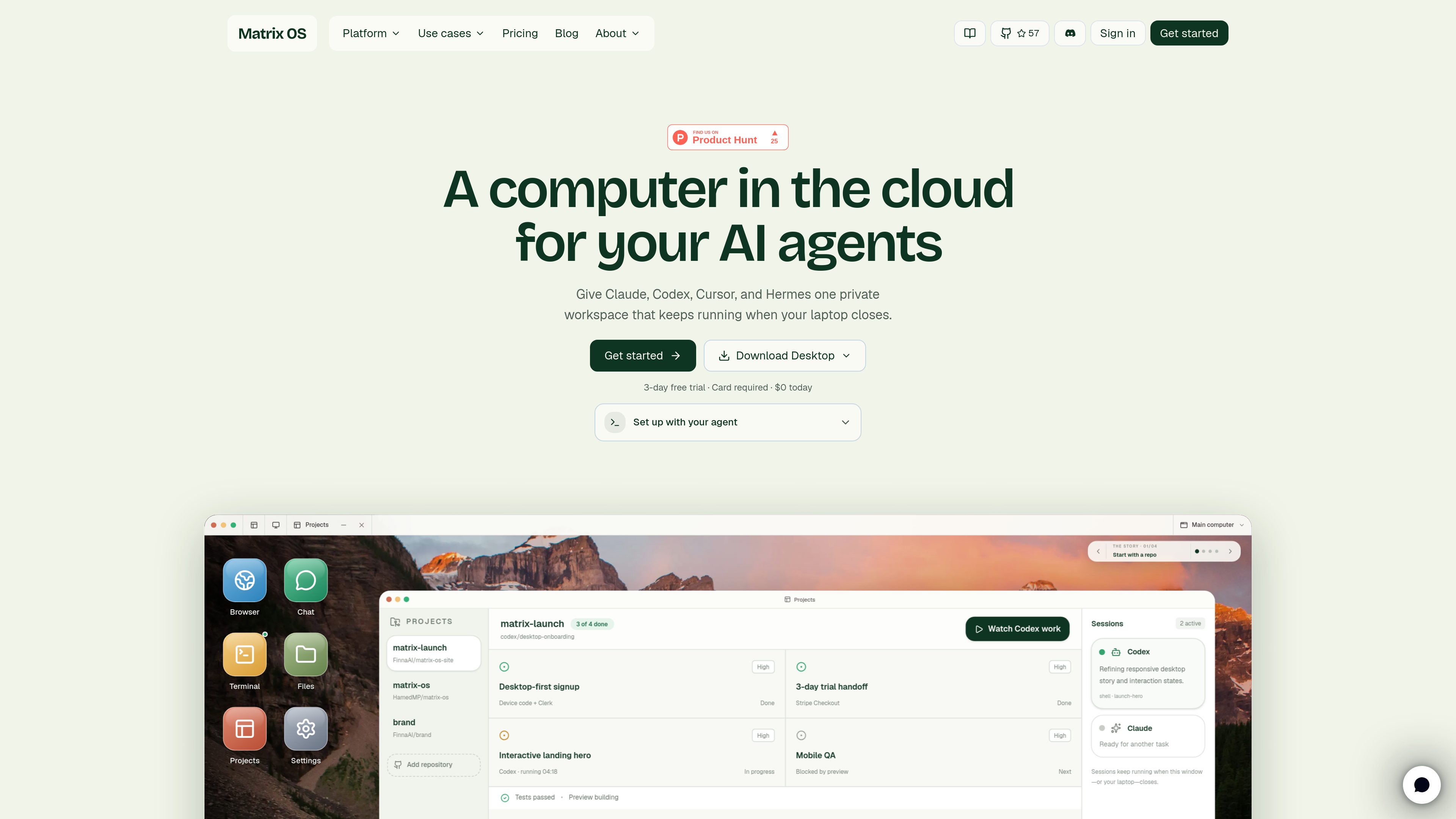Matrix OS preview