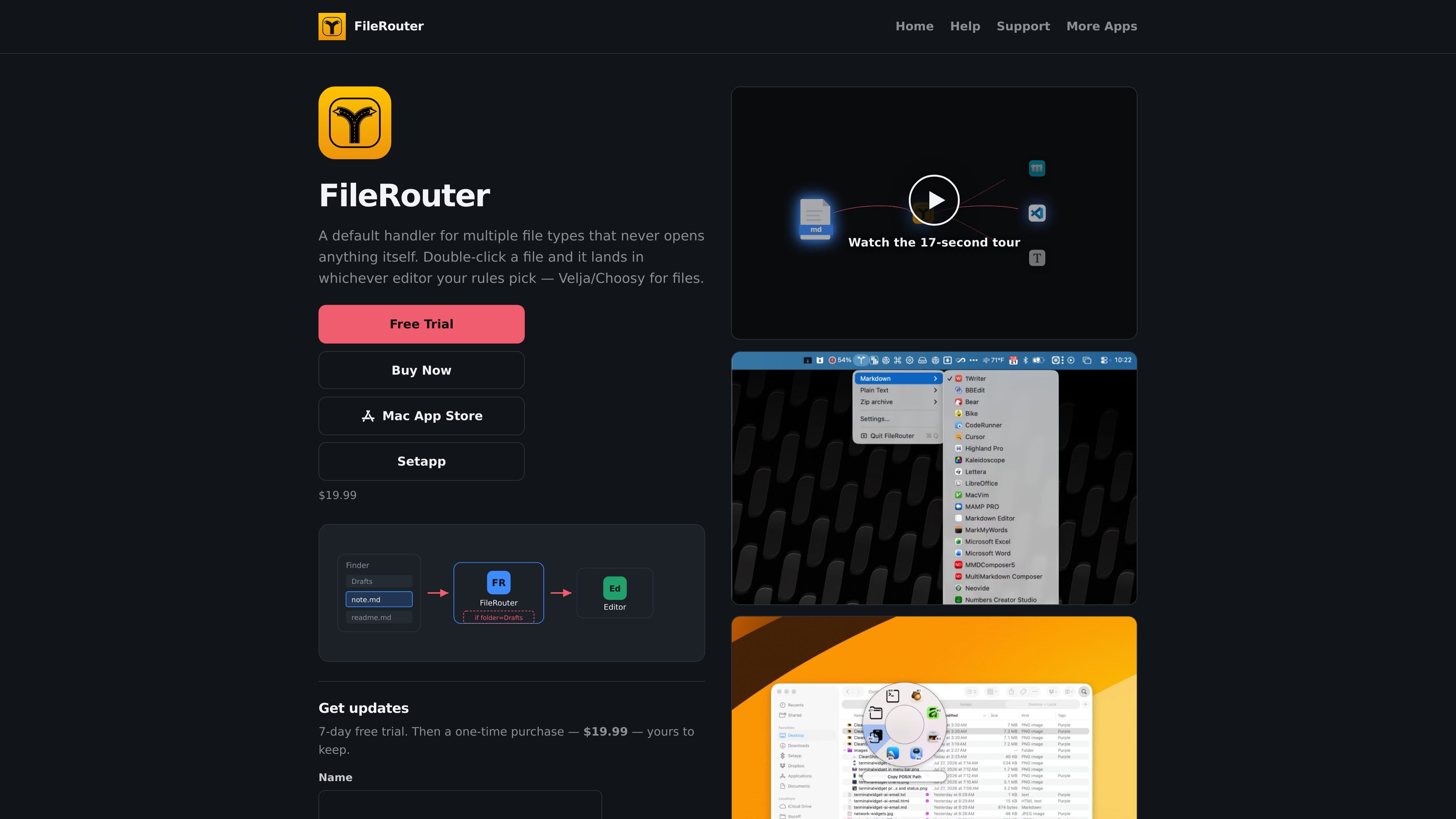 FileRouter preview