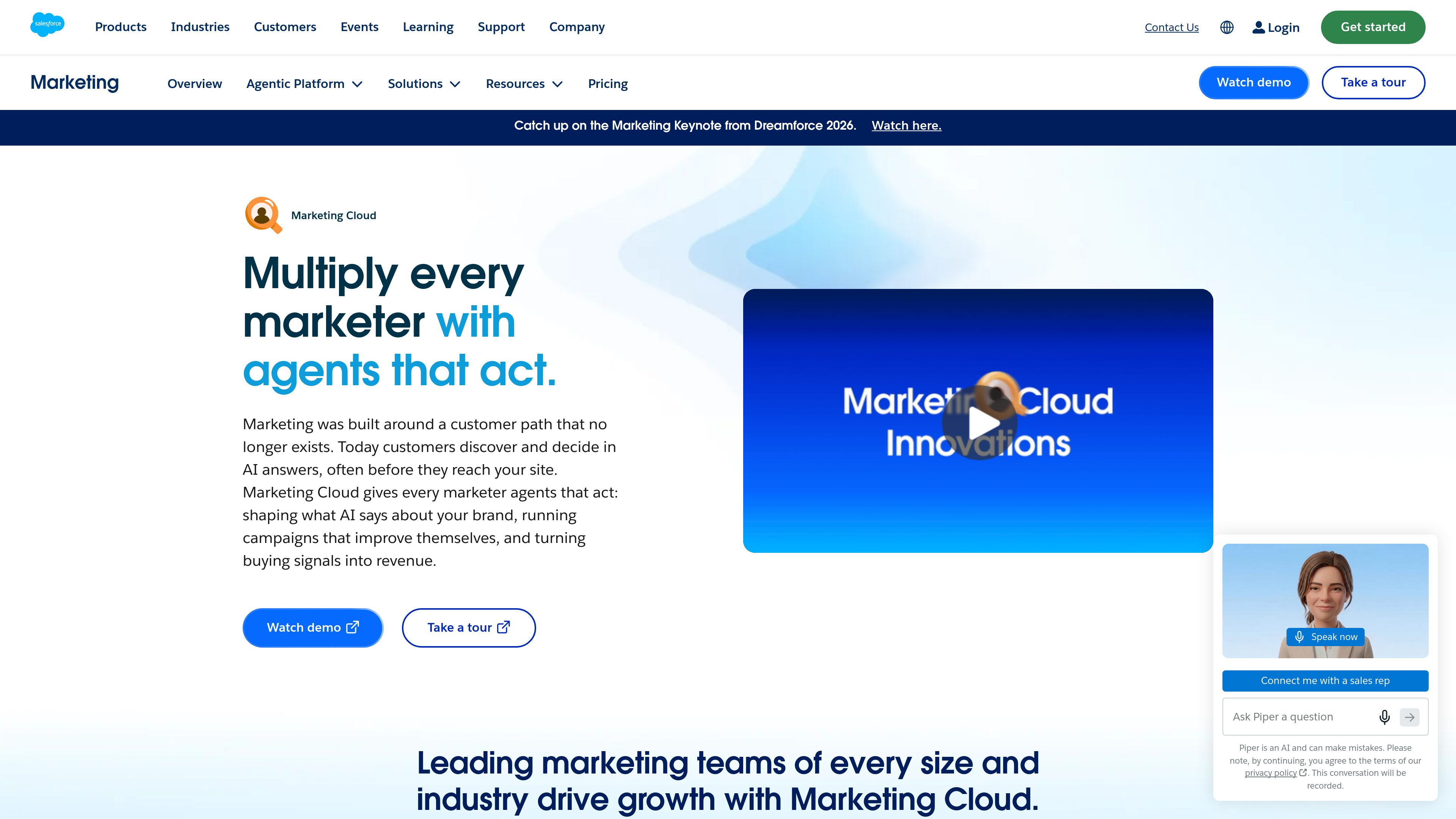 Salesforce Marketing Cloud preview