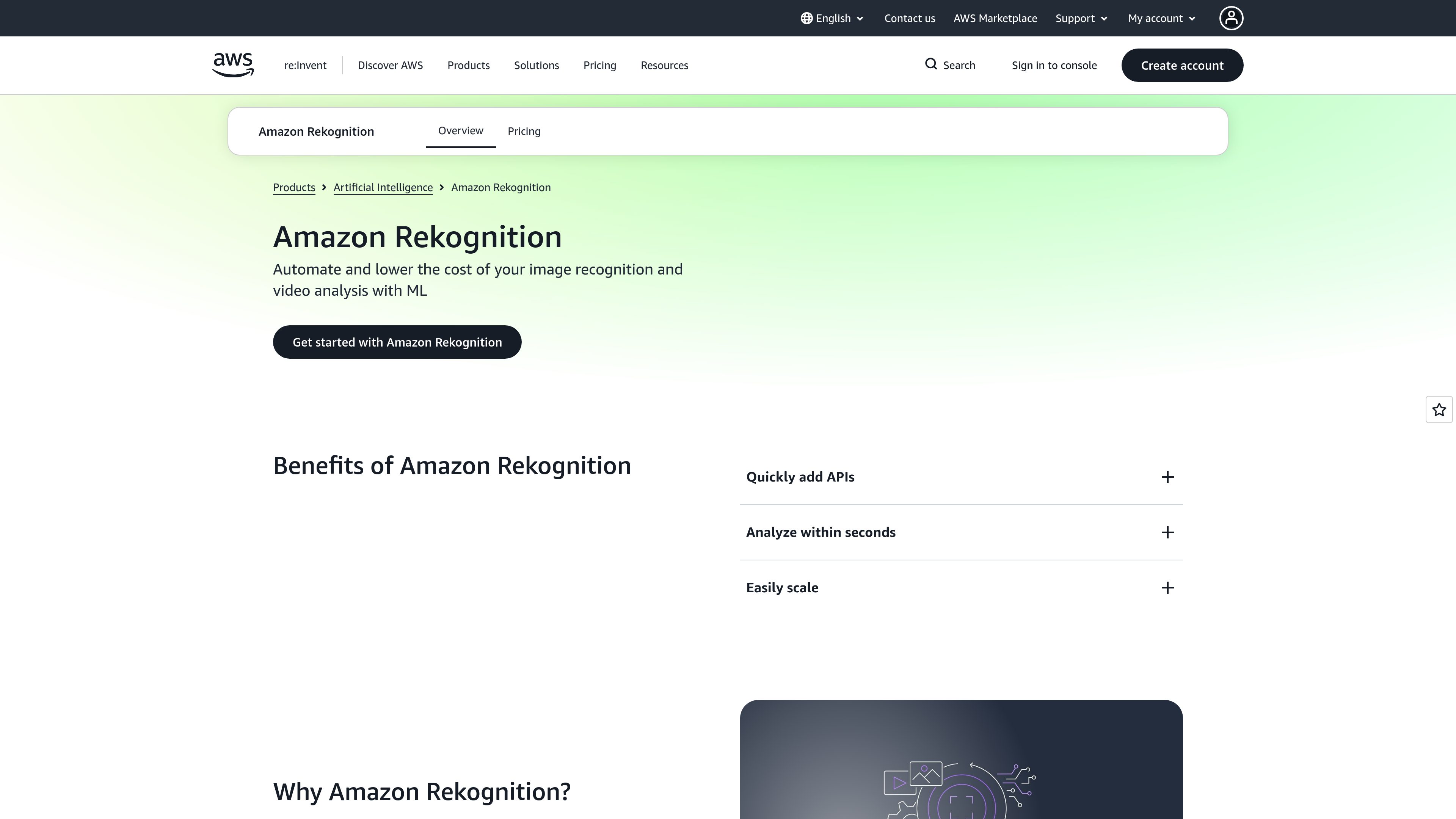 Amazon Rekognition preview
