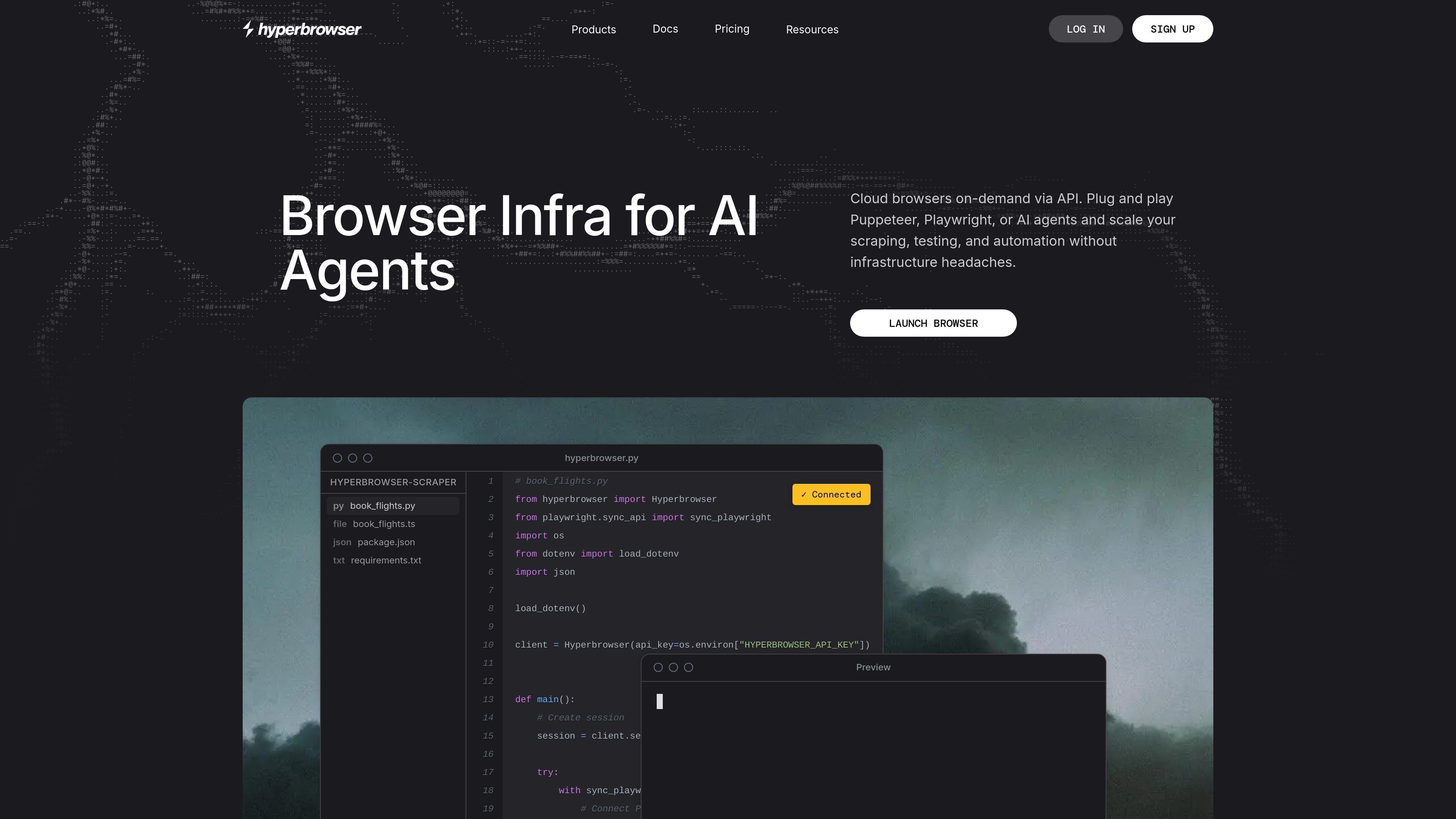 Hyperbrowser preview