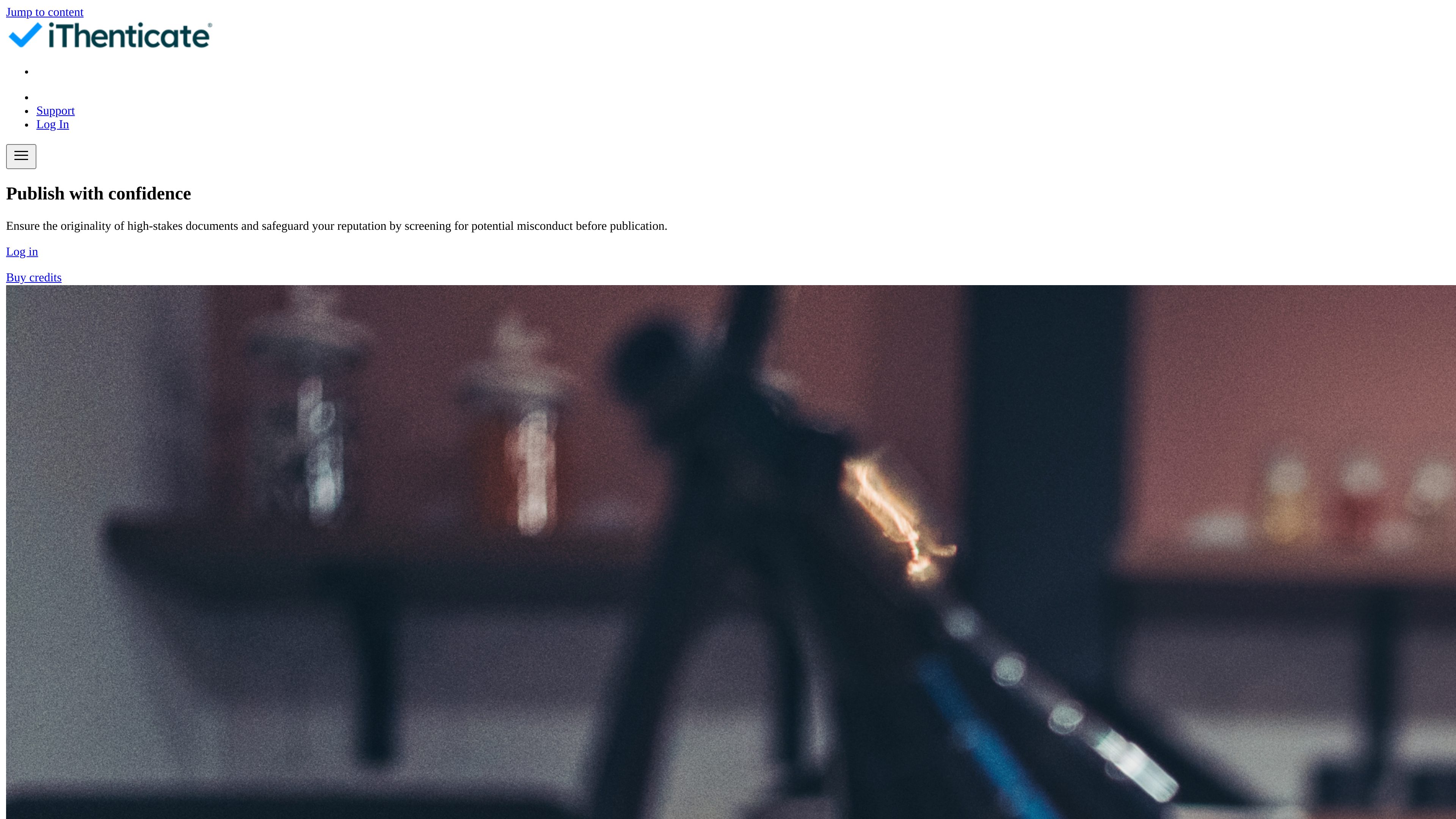 iThenticate preview
