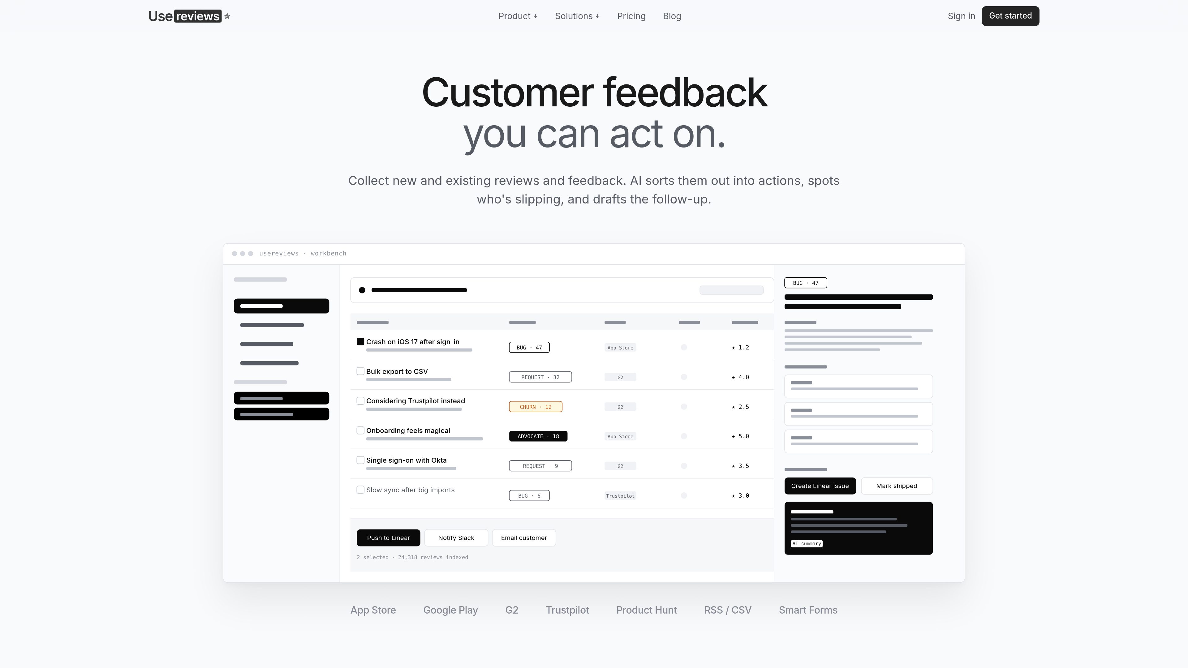 Usereviews.io preview