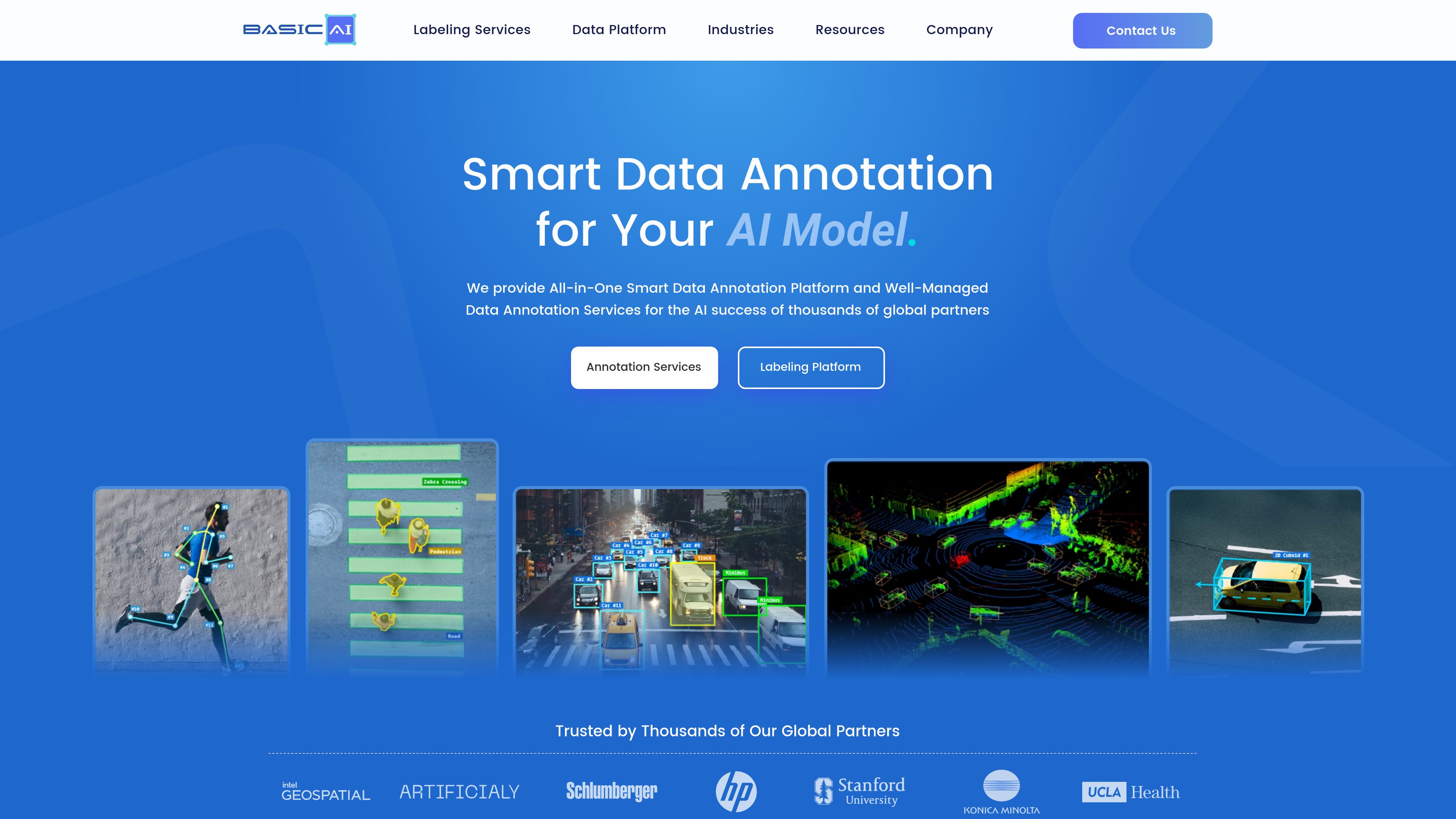 BasicAI Data Annotation Platform preview