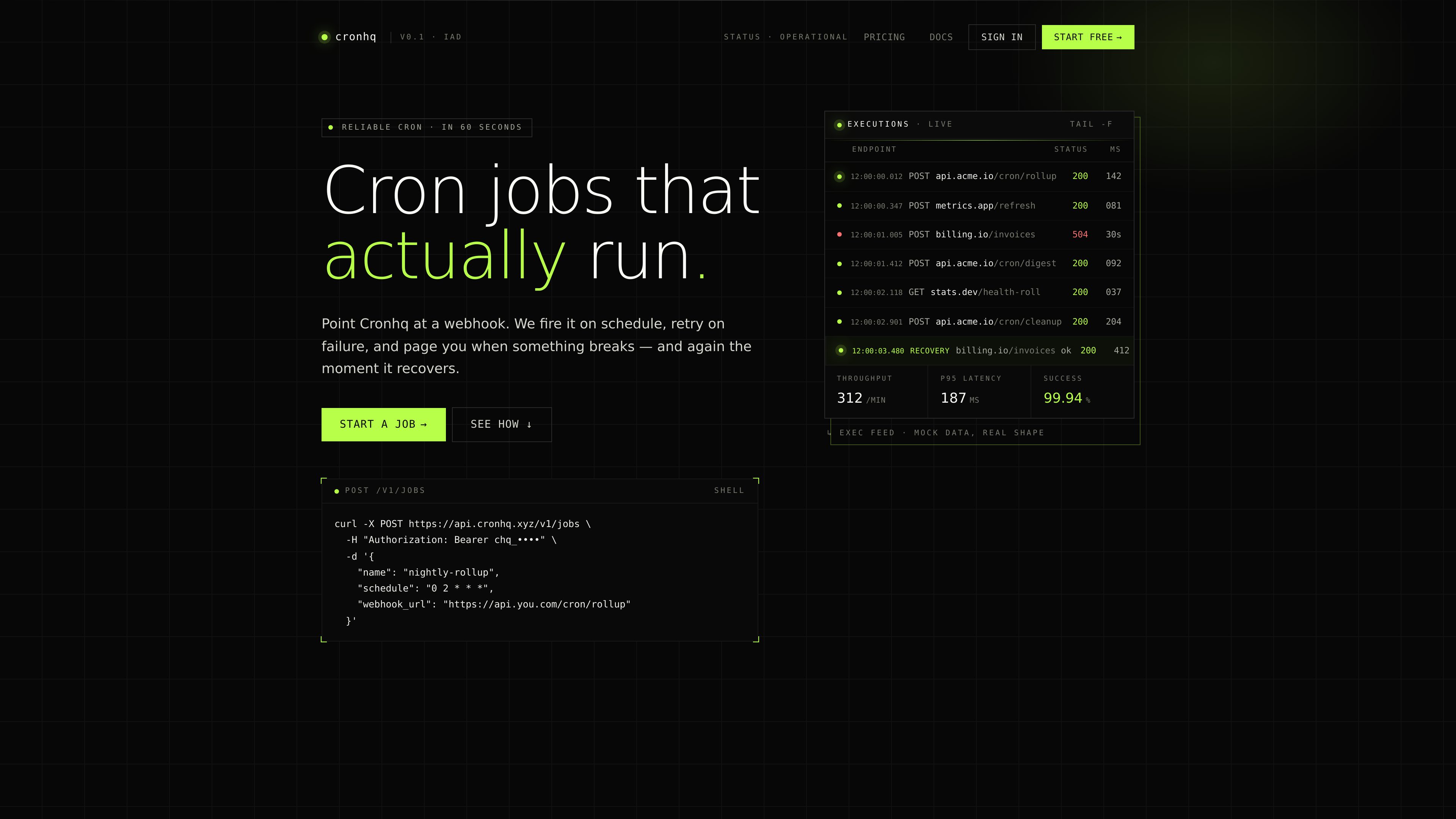 Cronhq preview