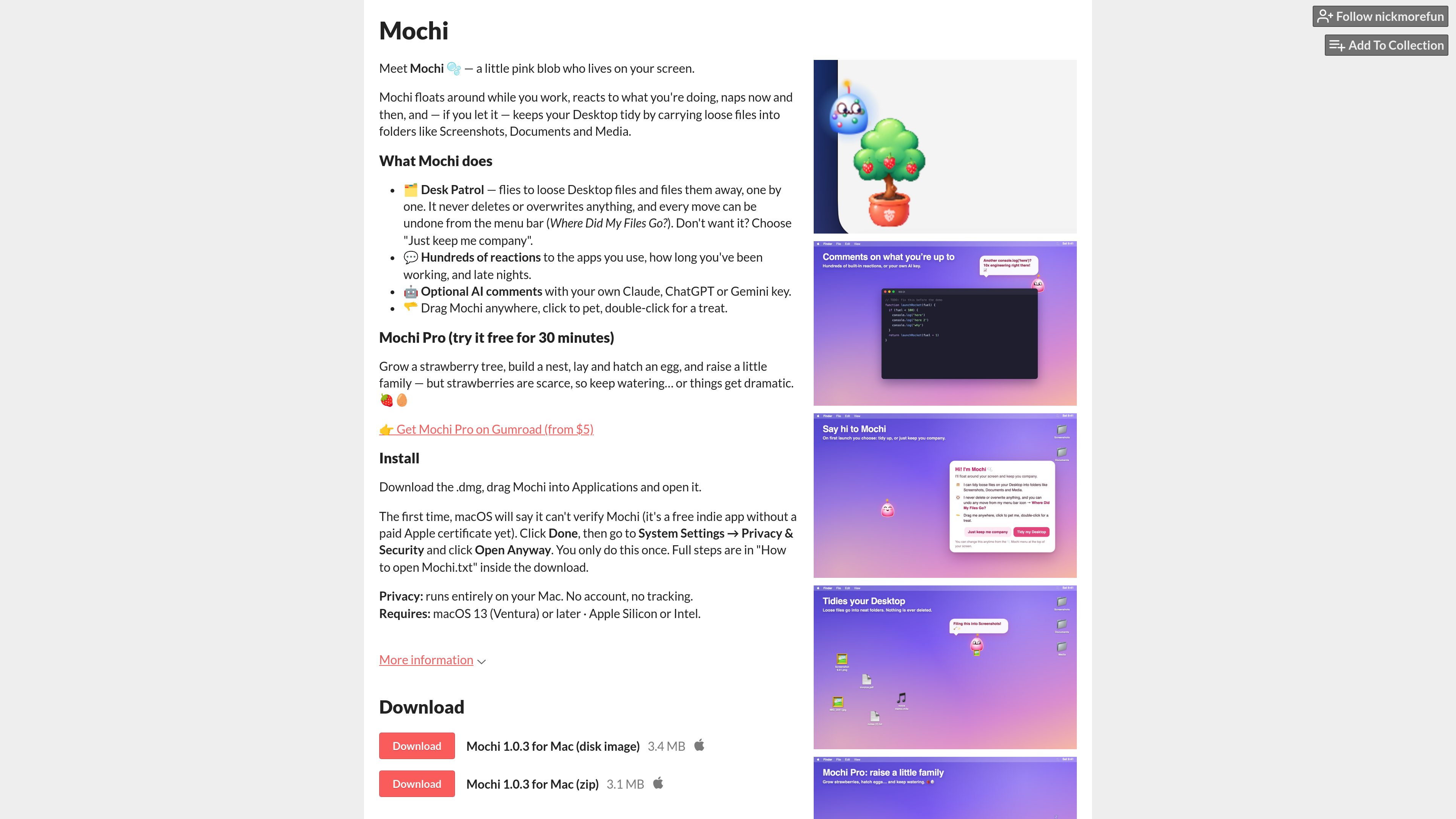 Mochi preview