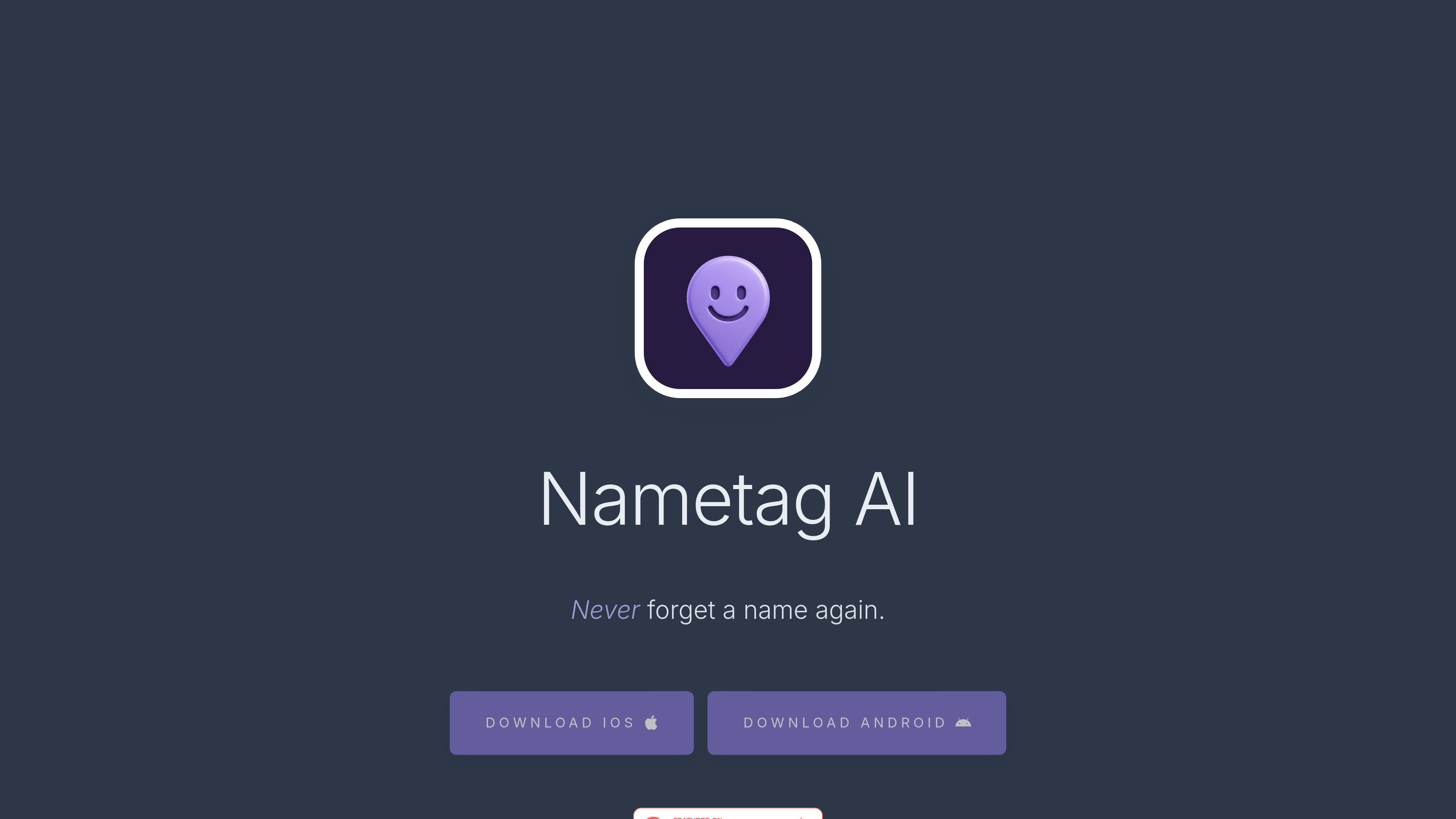 Nametag AI preview