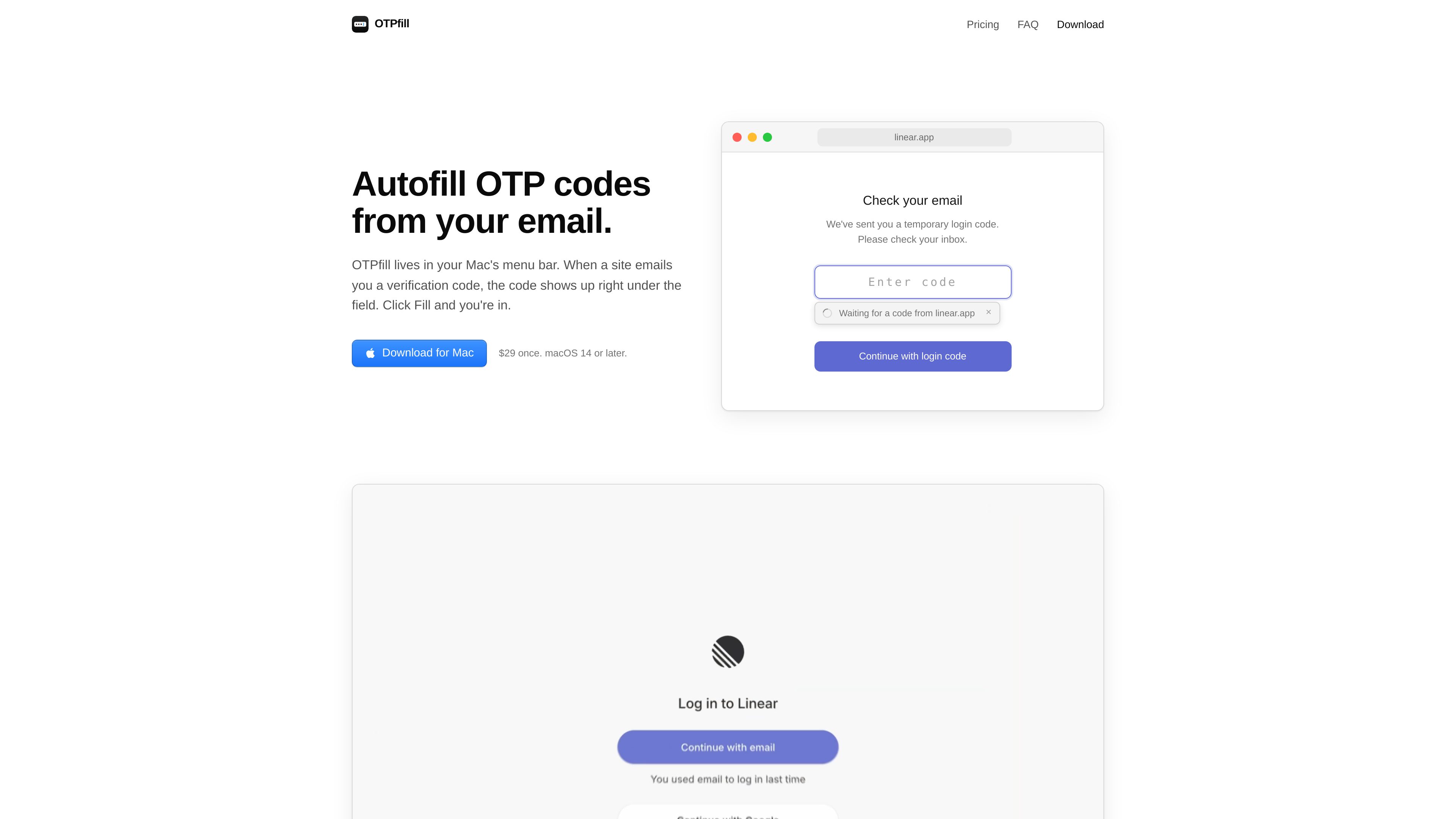 OTPfill preview
