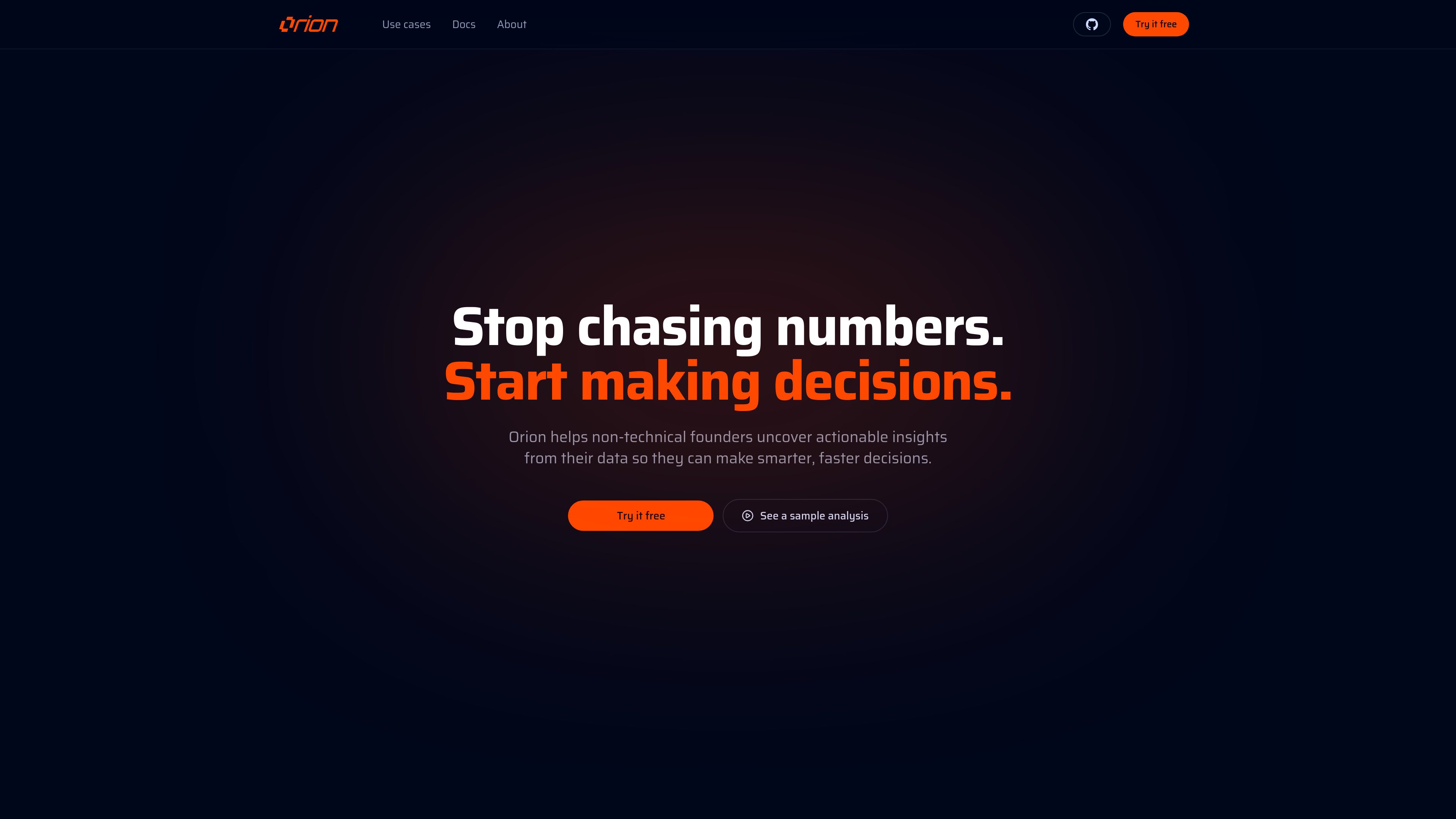 Orion preview