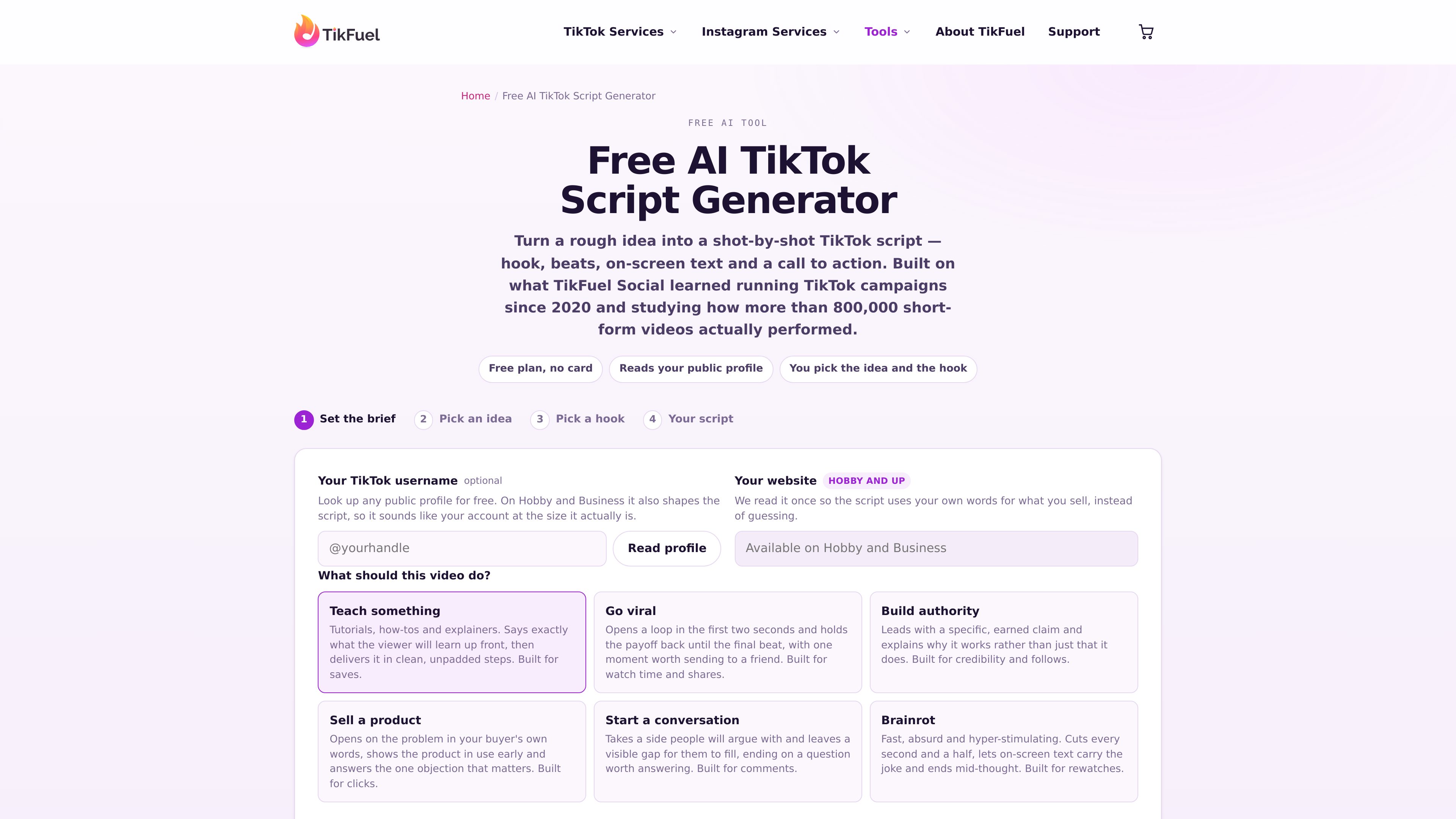 TikFuel Social preview