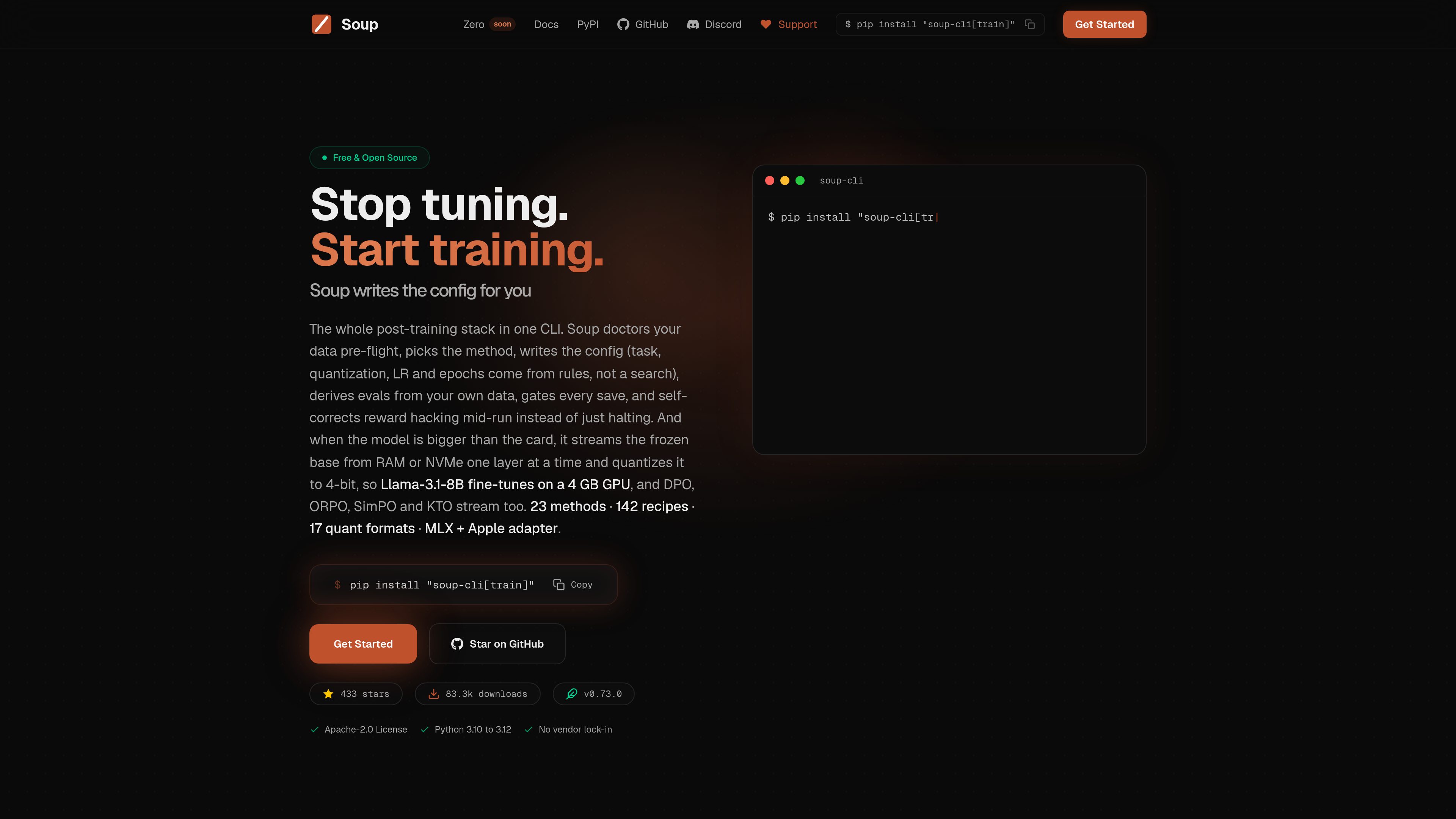 Soup CLI preview