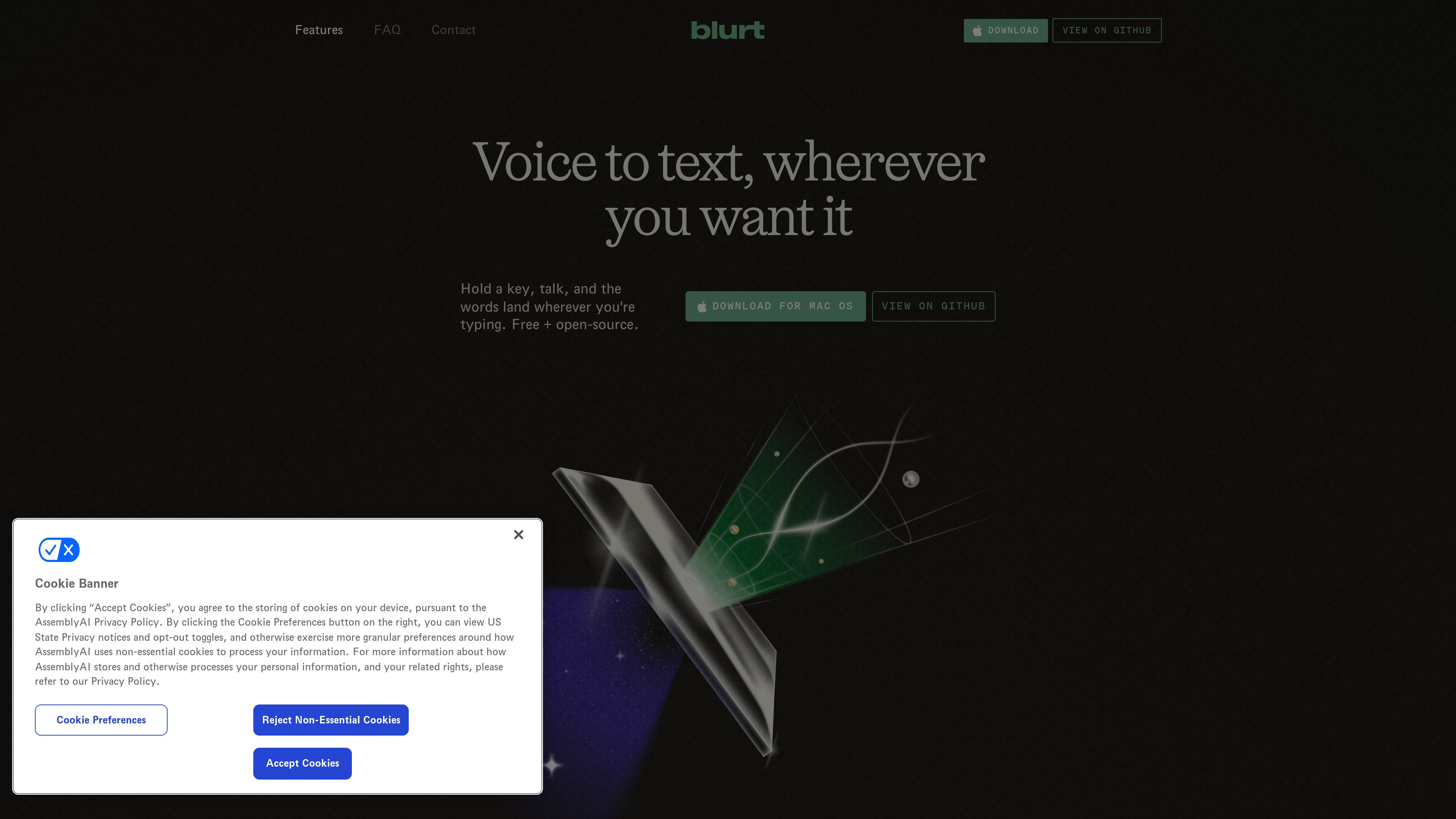 Blurt preview