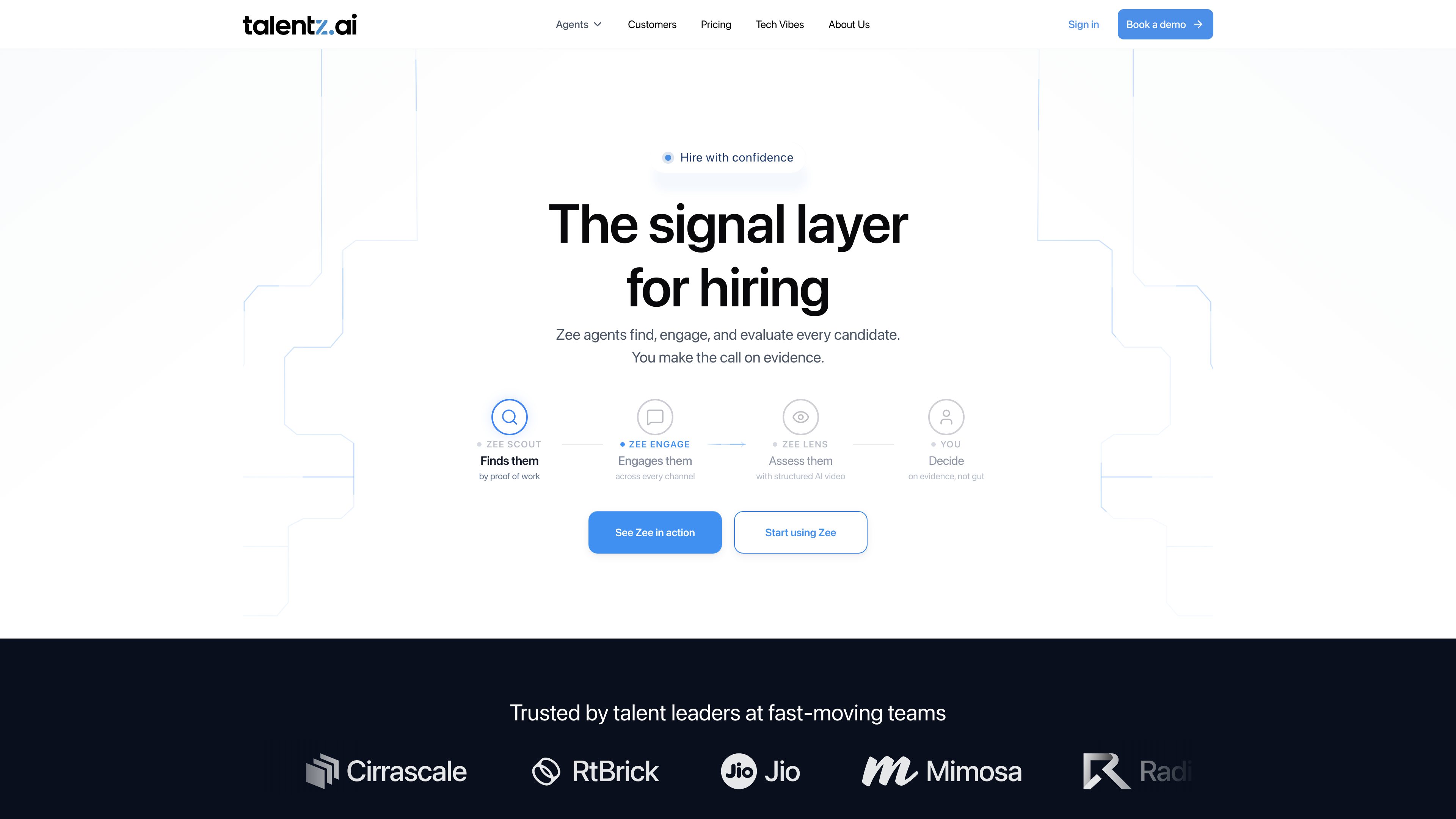 Talentz AI preview