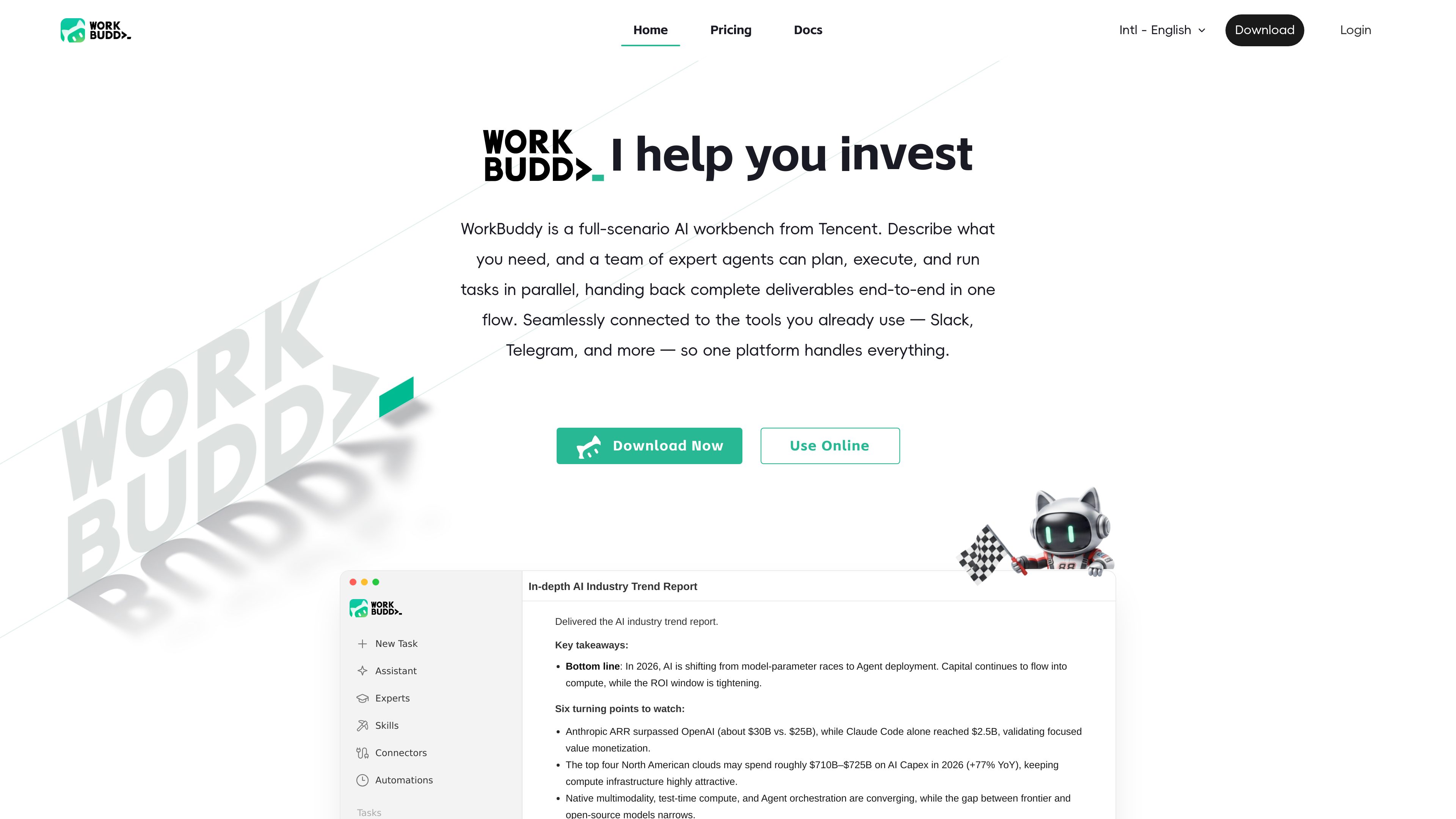 WorkBuddy preview