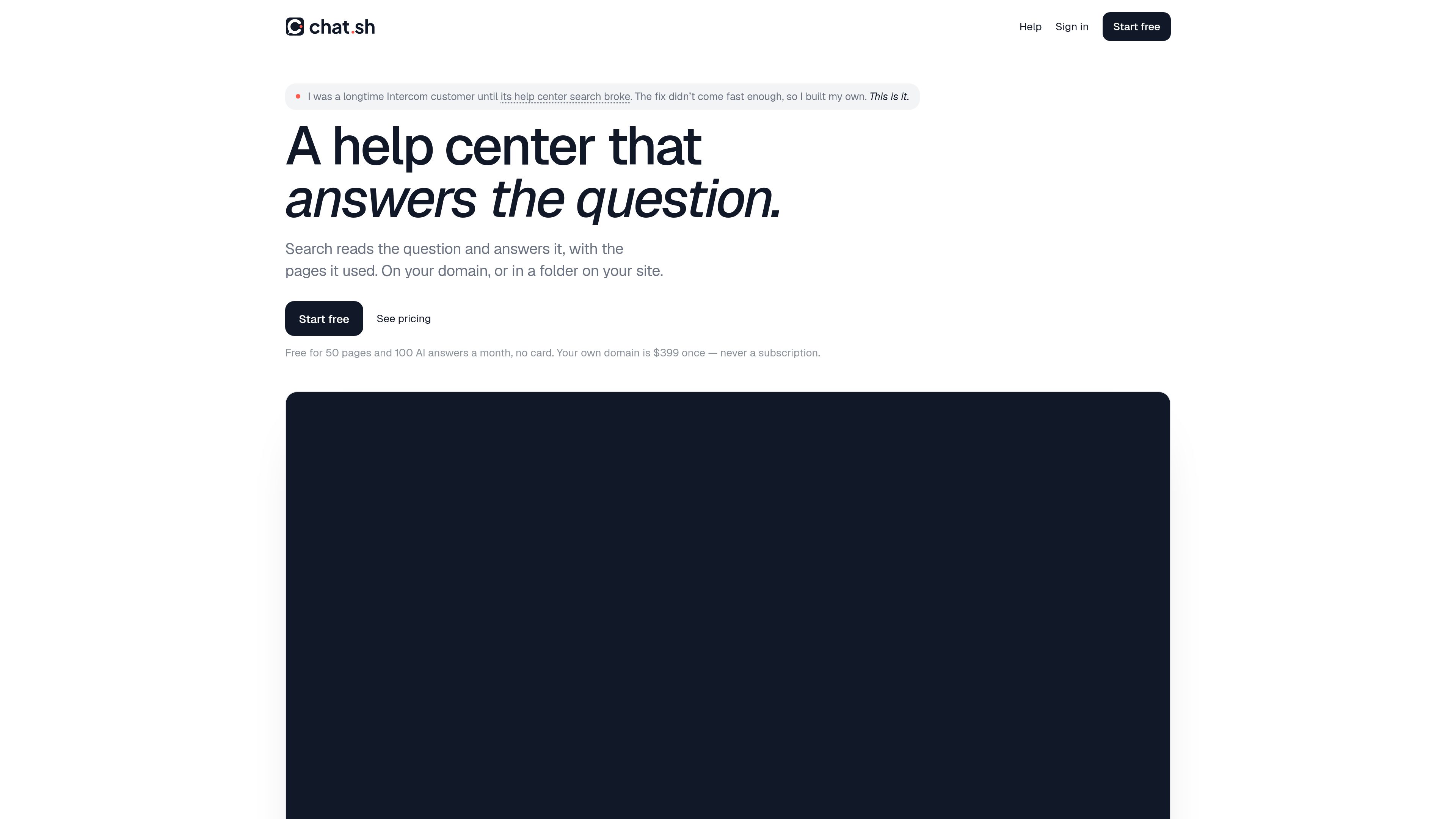 Chat.sh preview