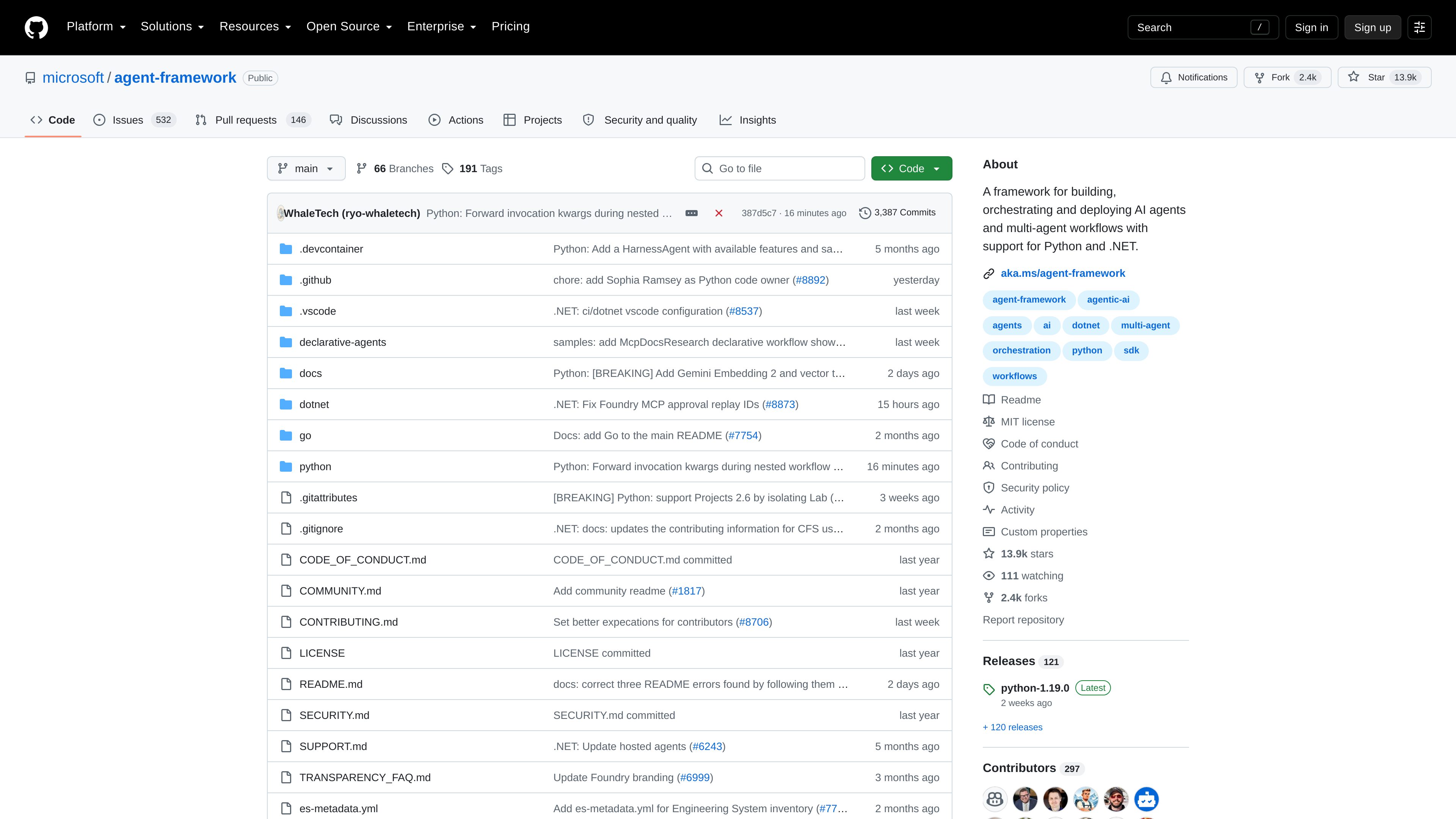 Microsoft Agent Framework preview