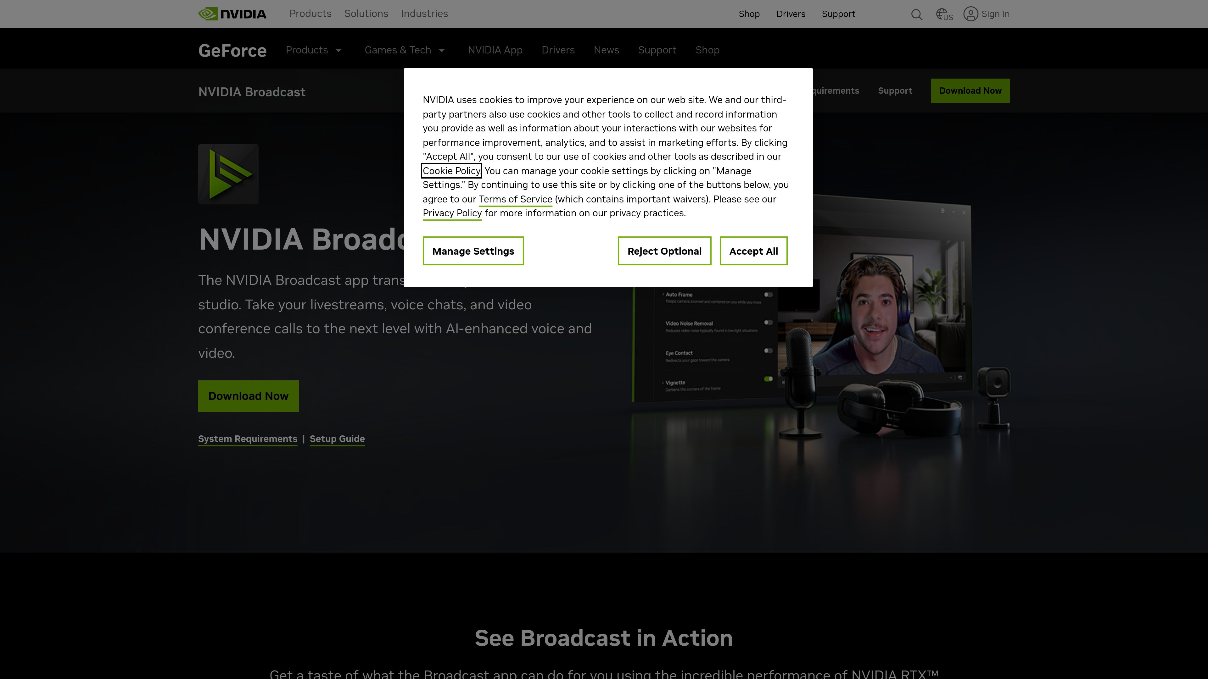 NVIDIA Broadcast preview