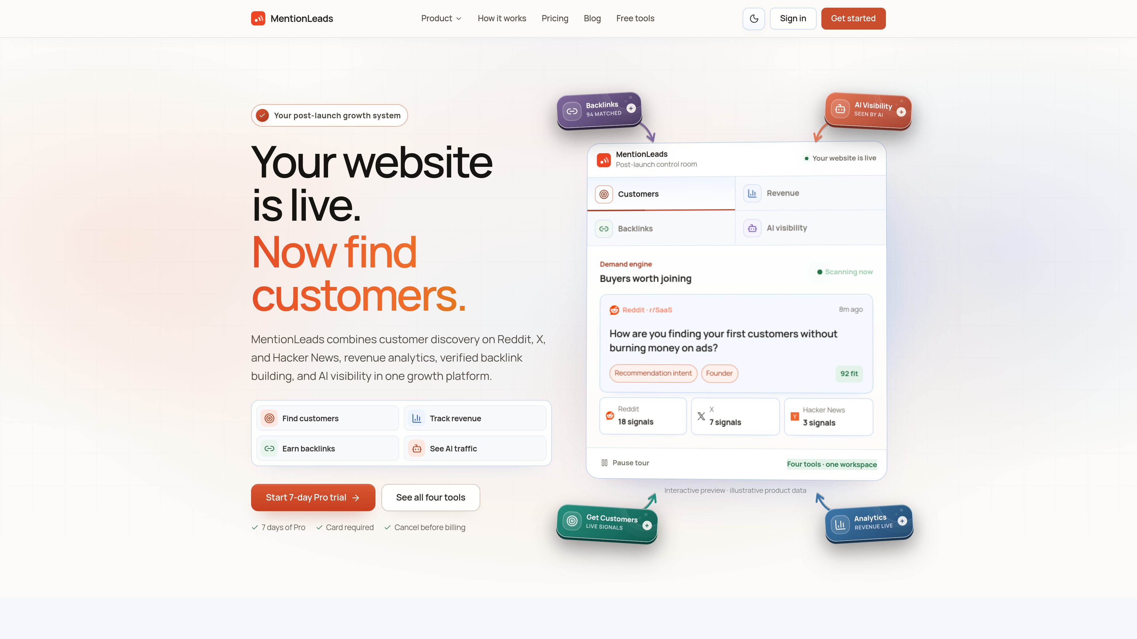 MentionLeads preview