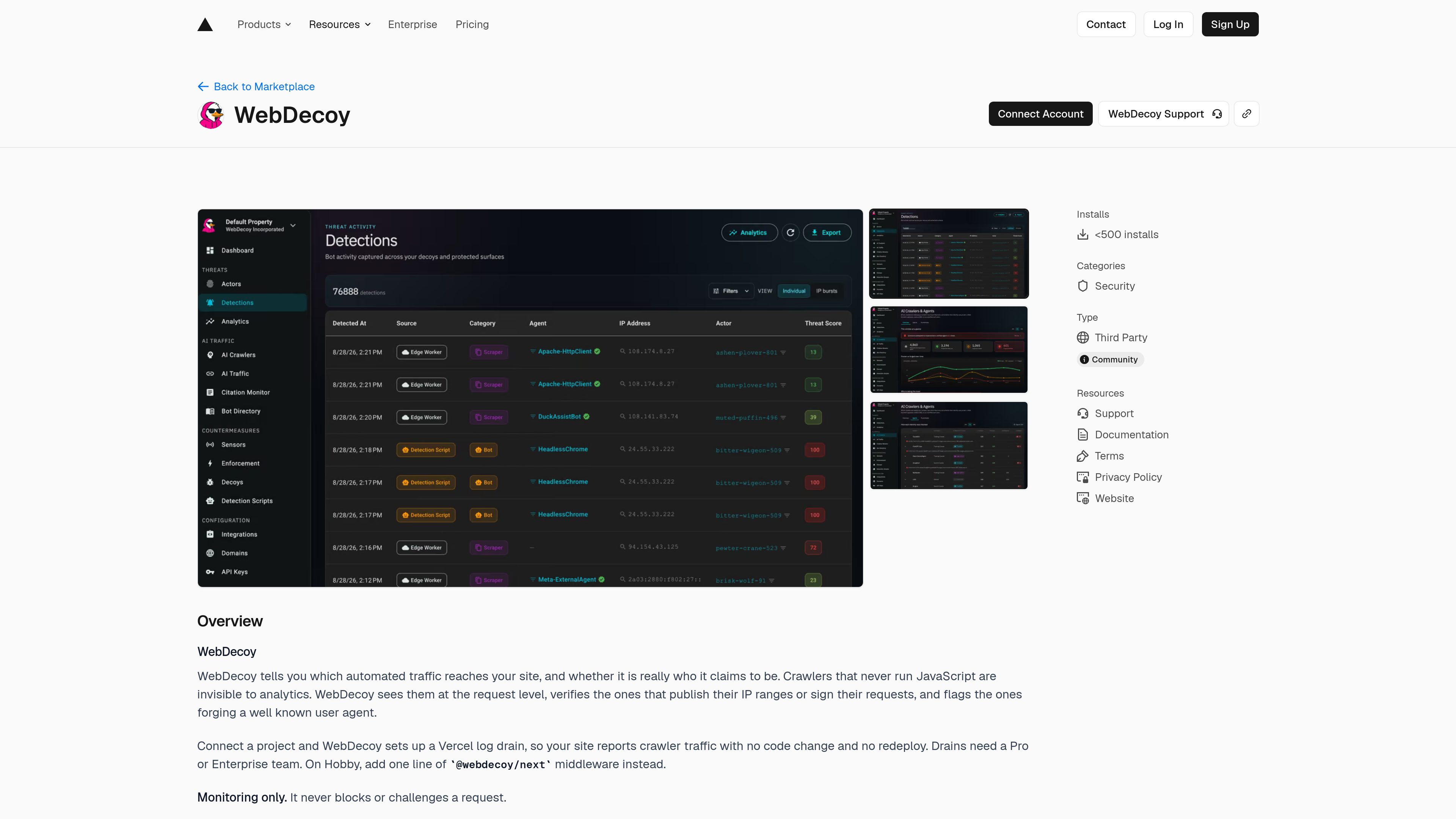 WebDecoy preview