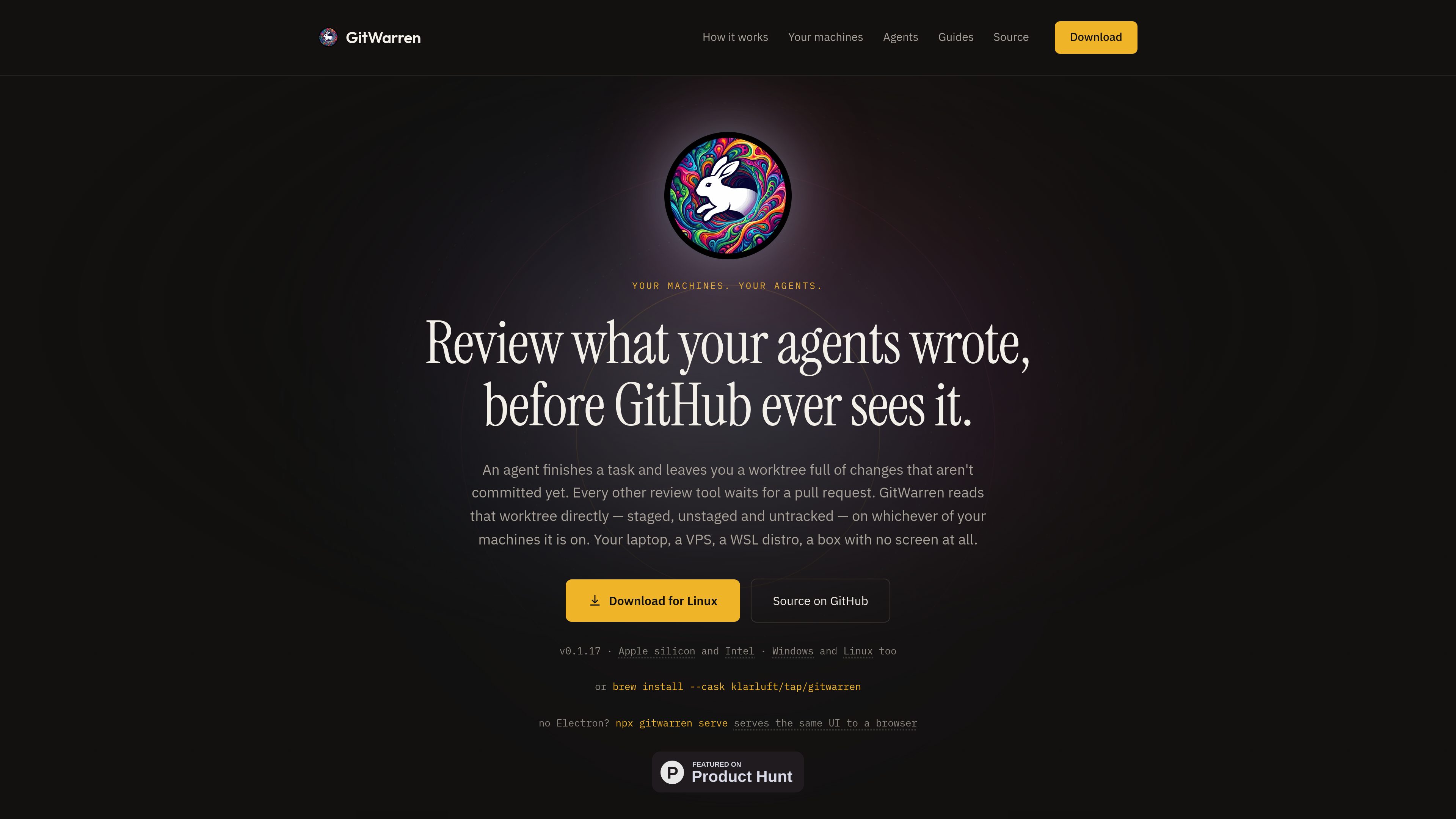 GitWarren preview
