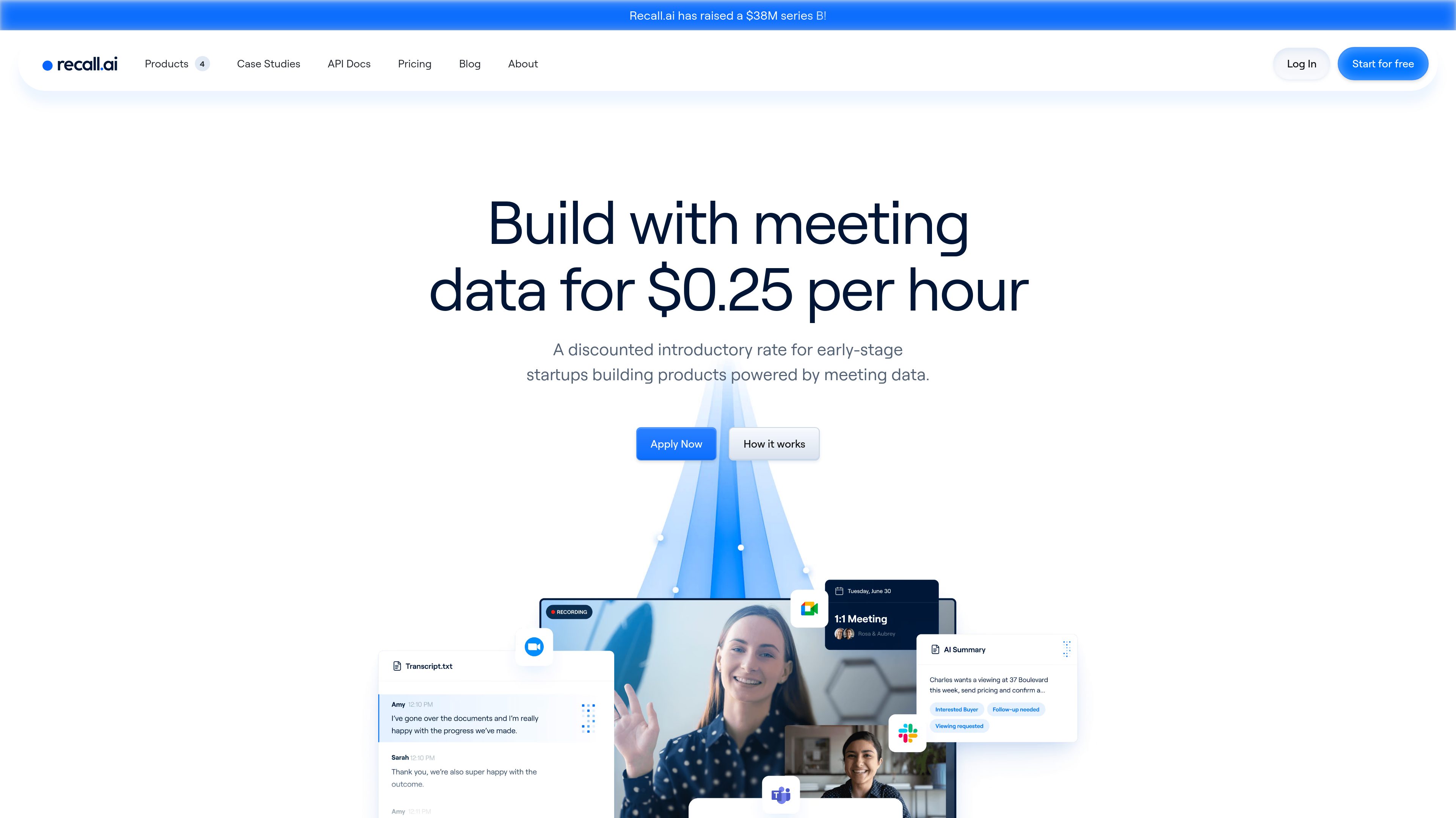 Recall.ai Startup Program preview