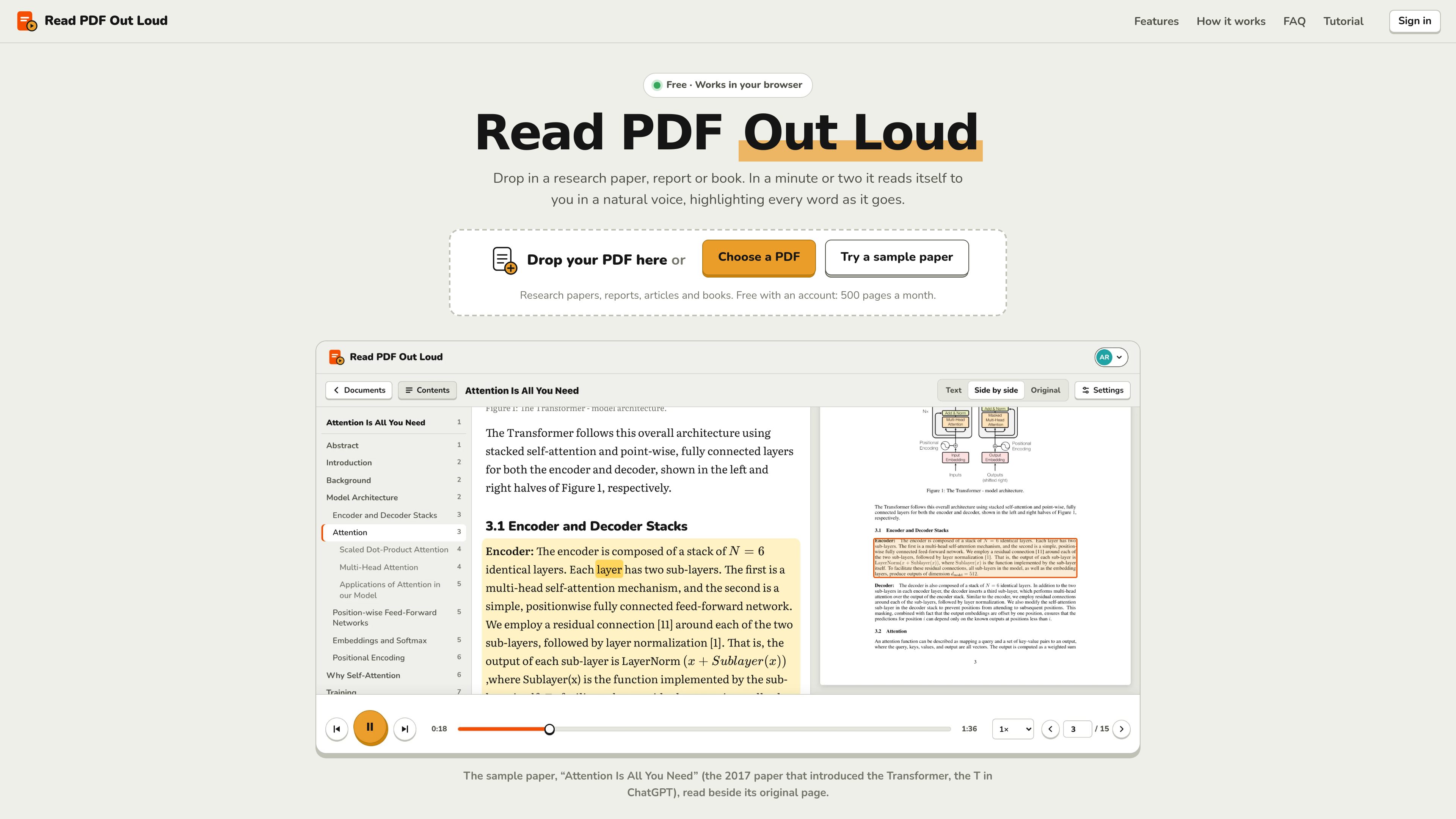 Read PDF Out Loud preview