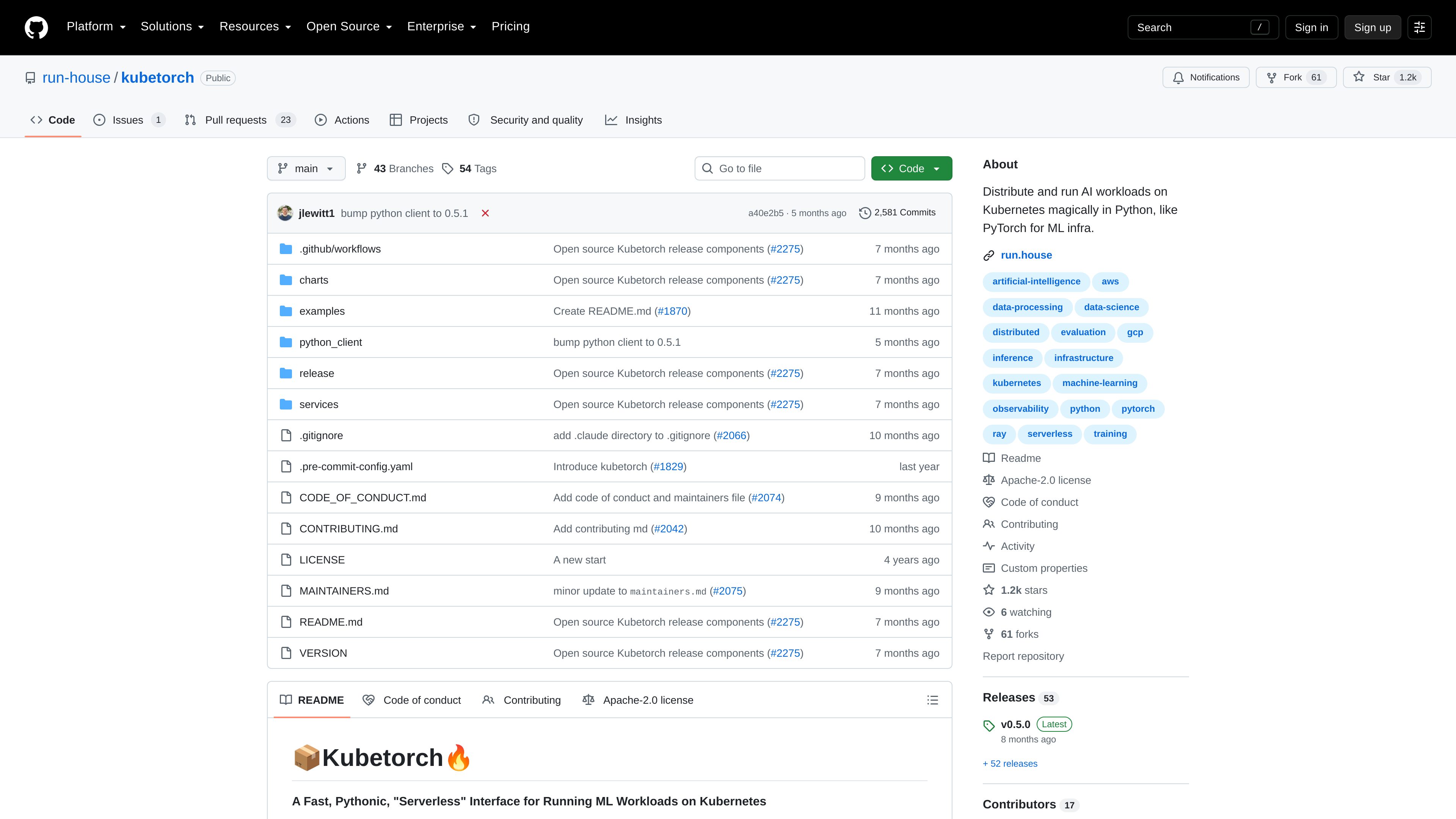 Kubetorch preview