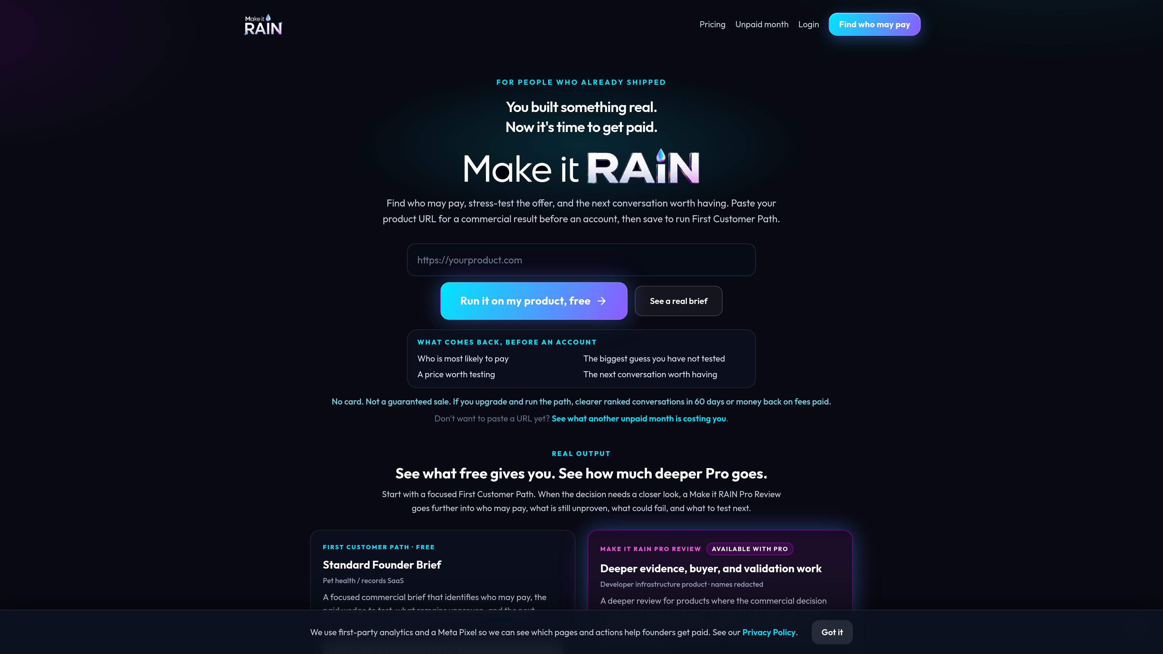 Make it RAIN preview