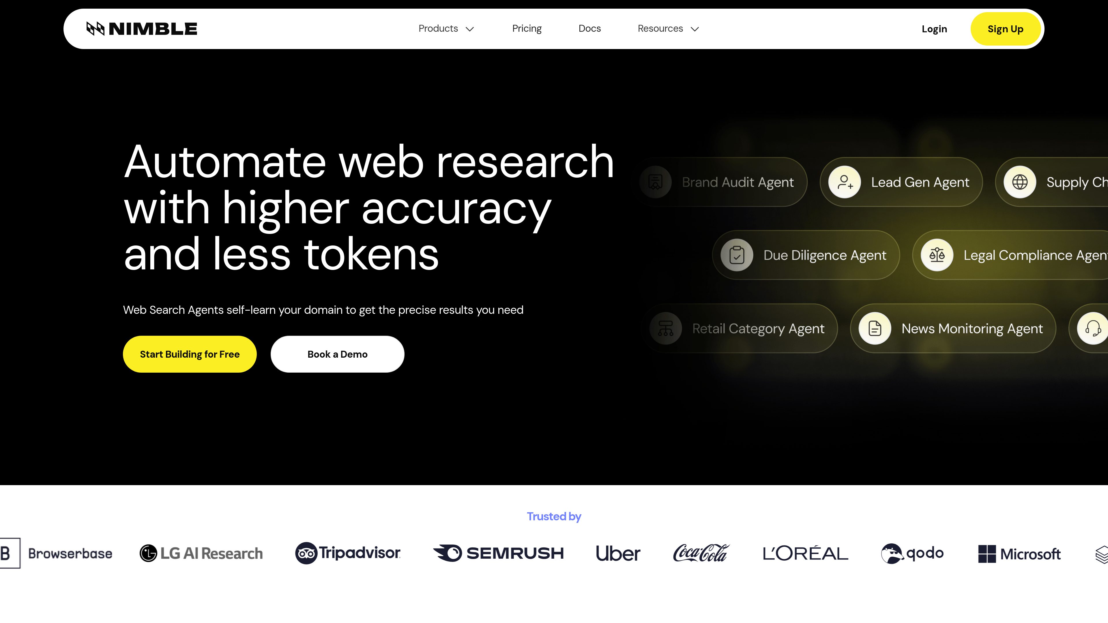 Nimble Web Search Agents preview