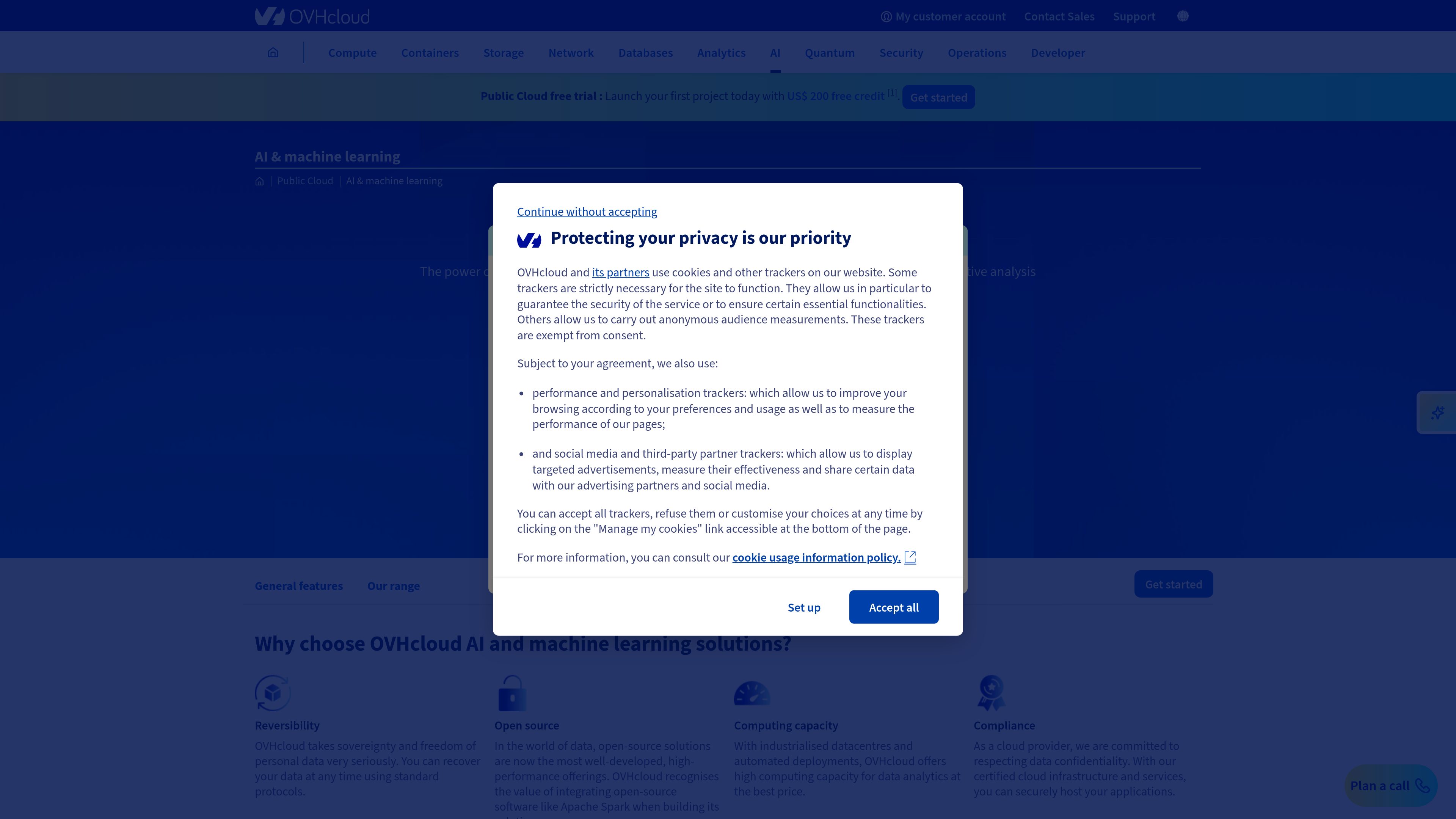 OVHcloud AI & Machine Learning preview
