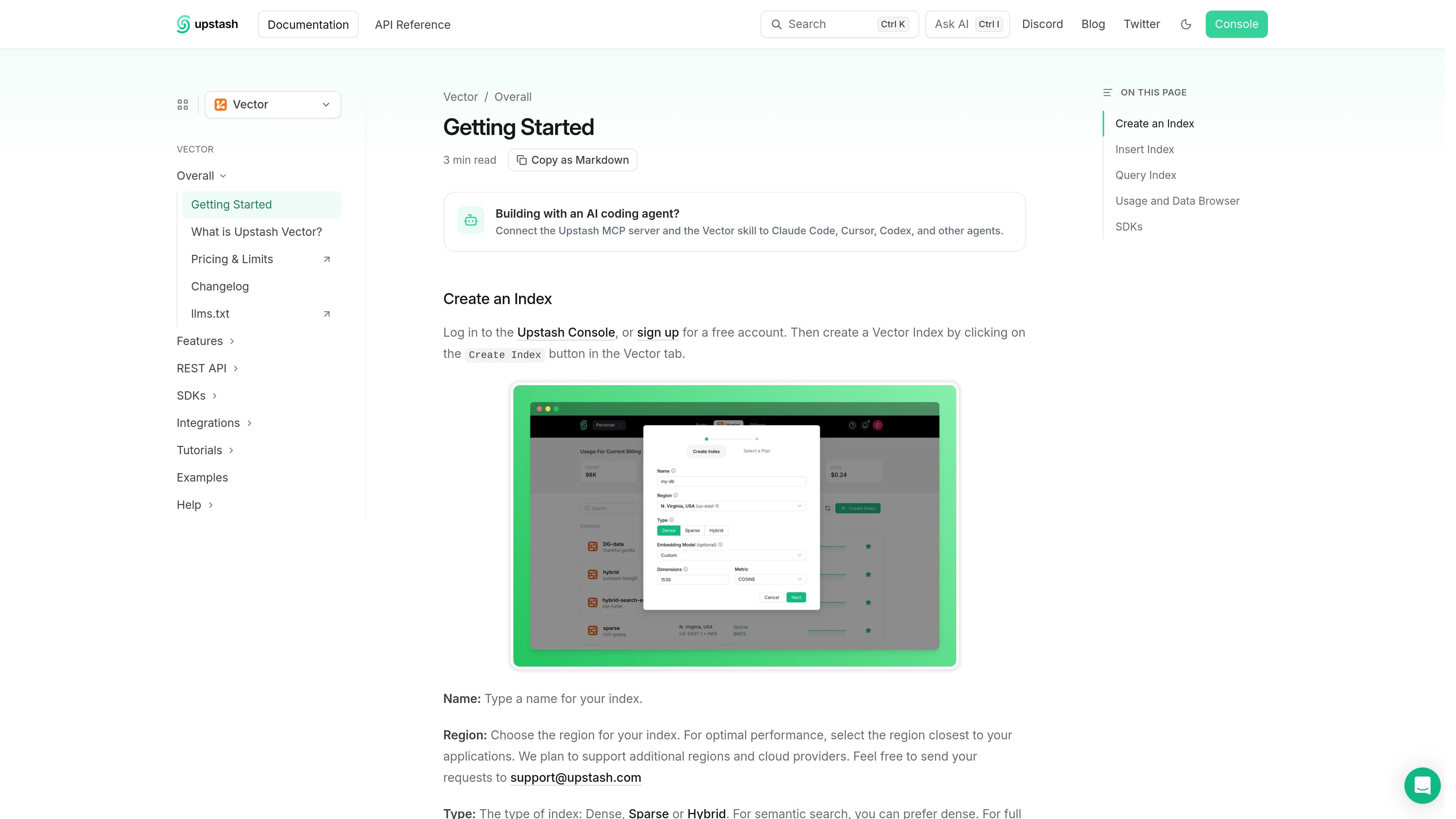 Upstash Vector preview