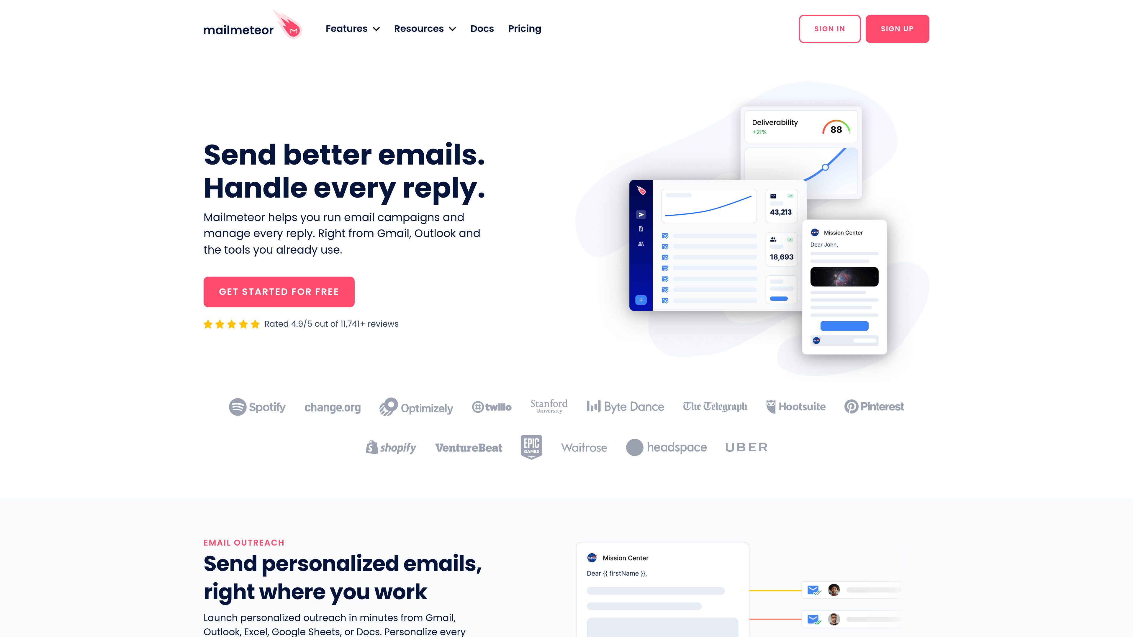 Mailmeteor preview
