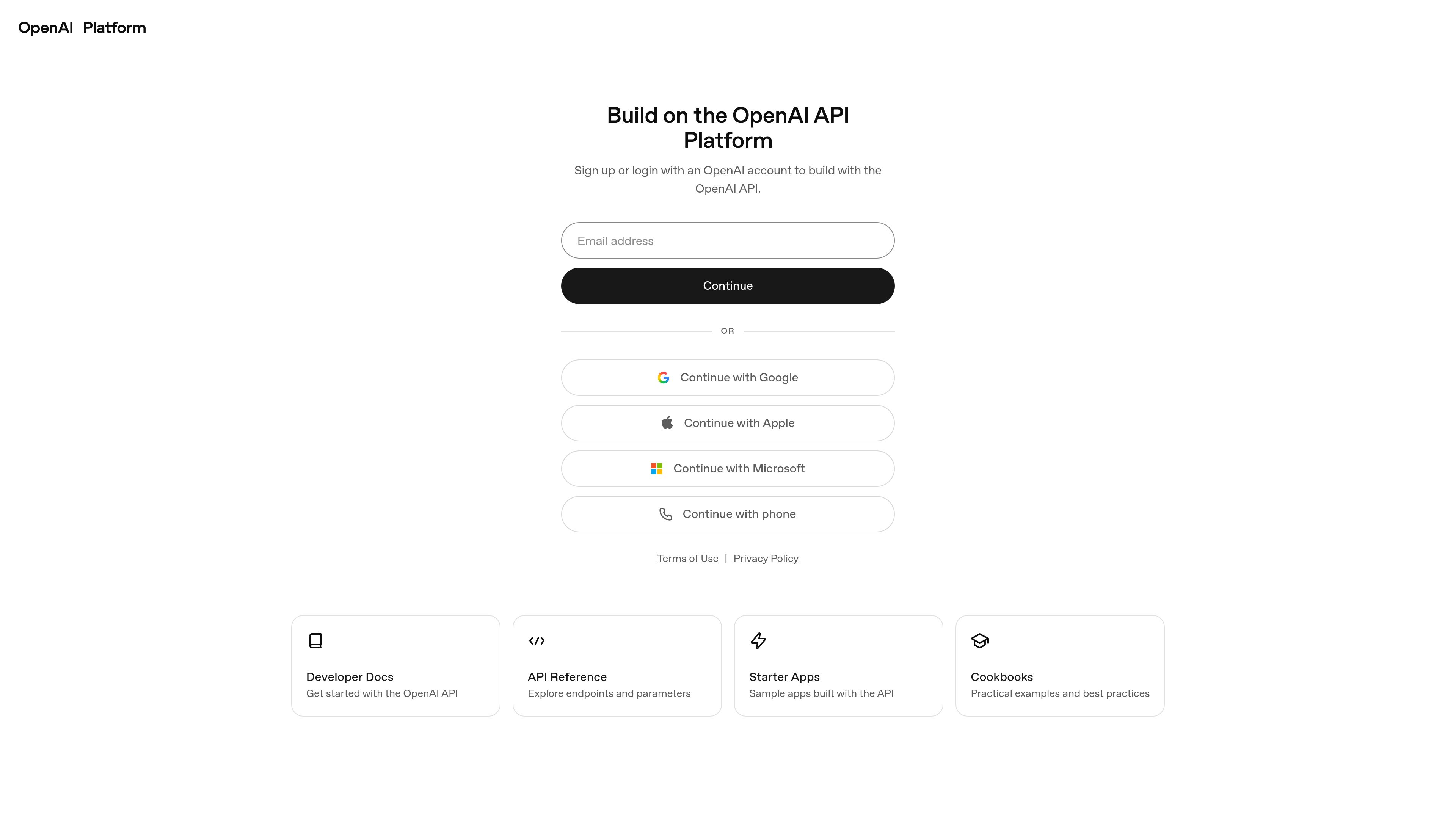 OpenAI Platform preview