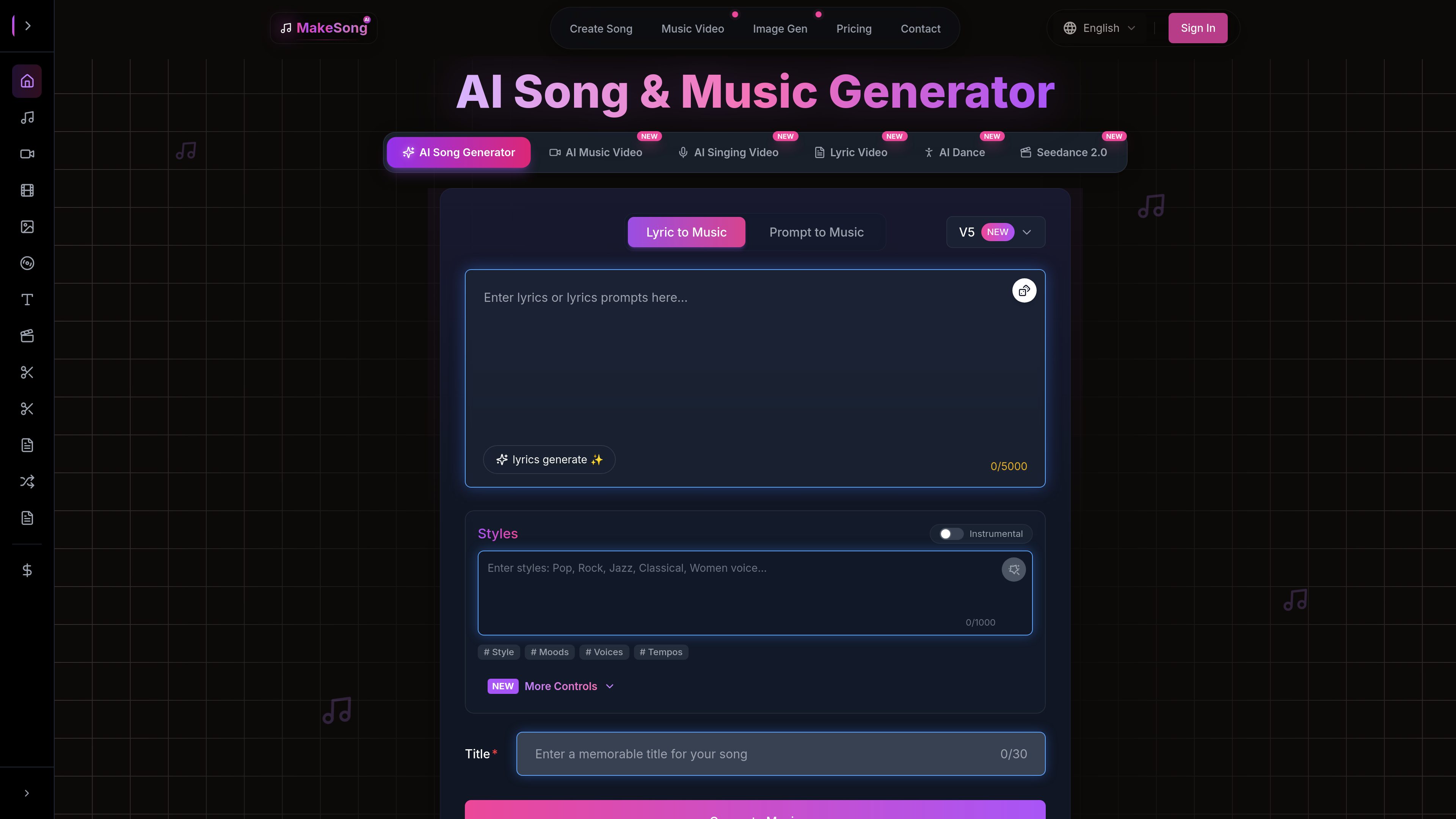MakeSong preview