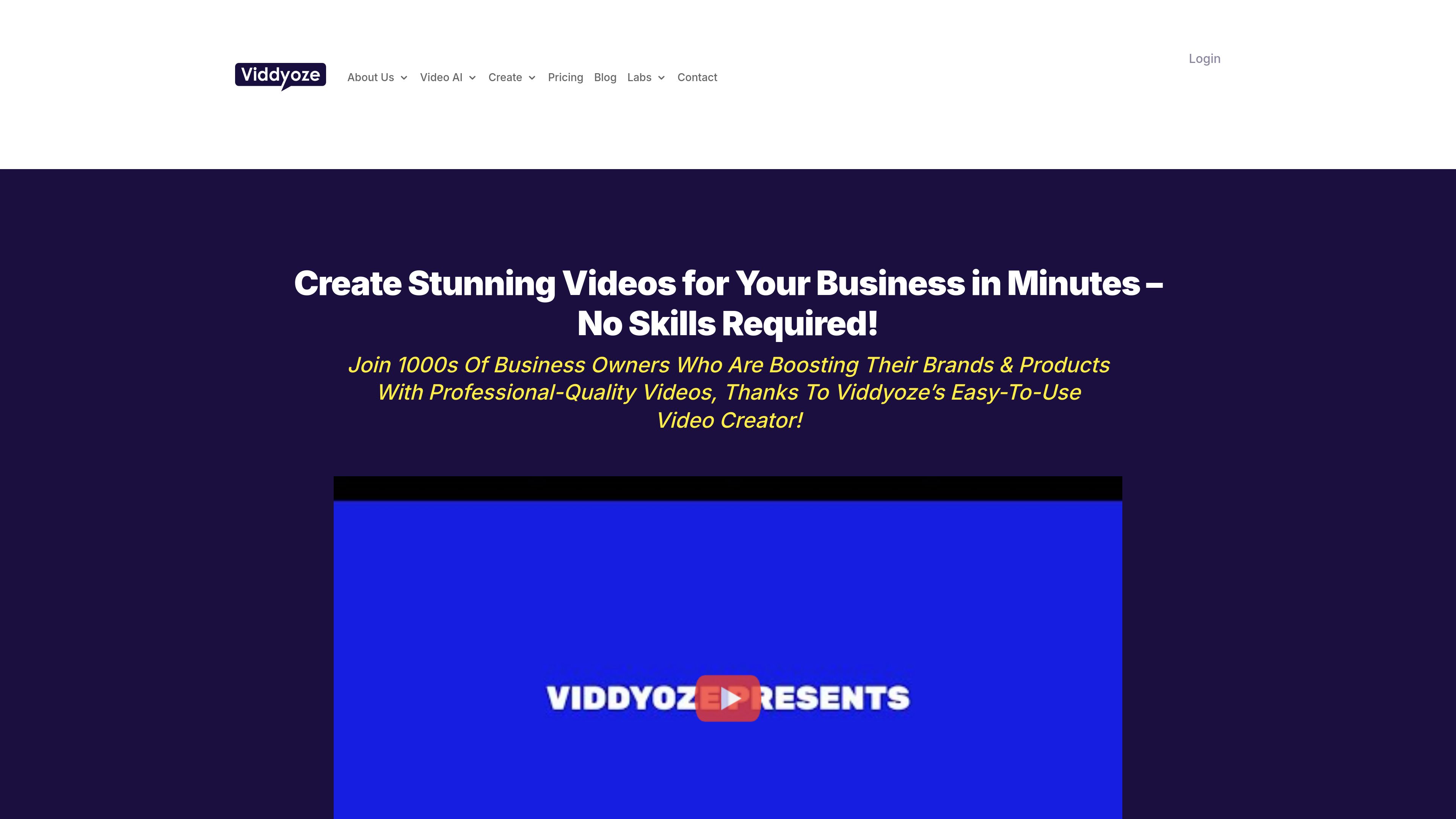 Viddyoze preview
