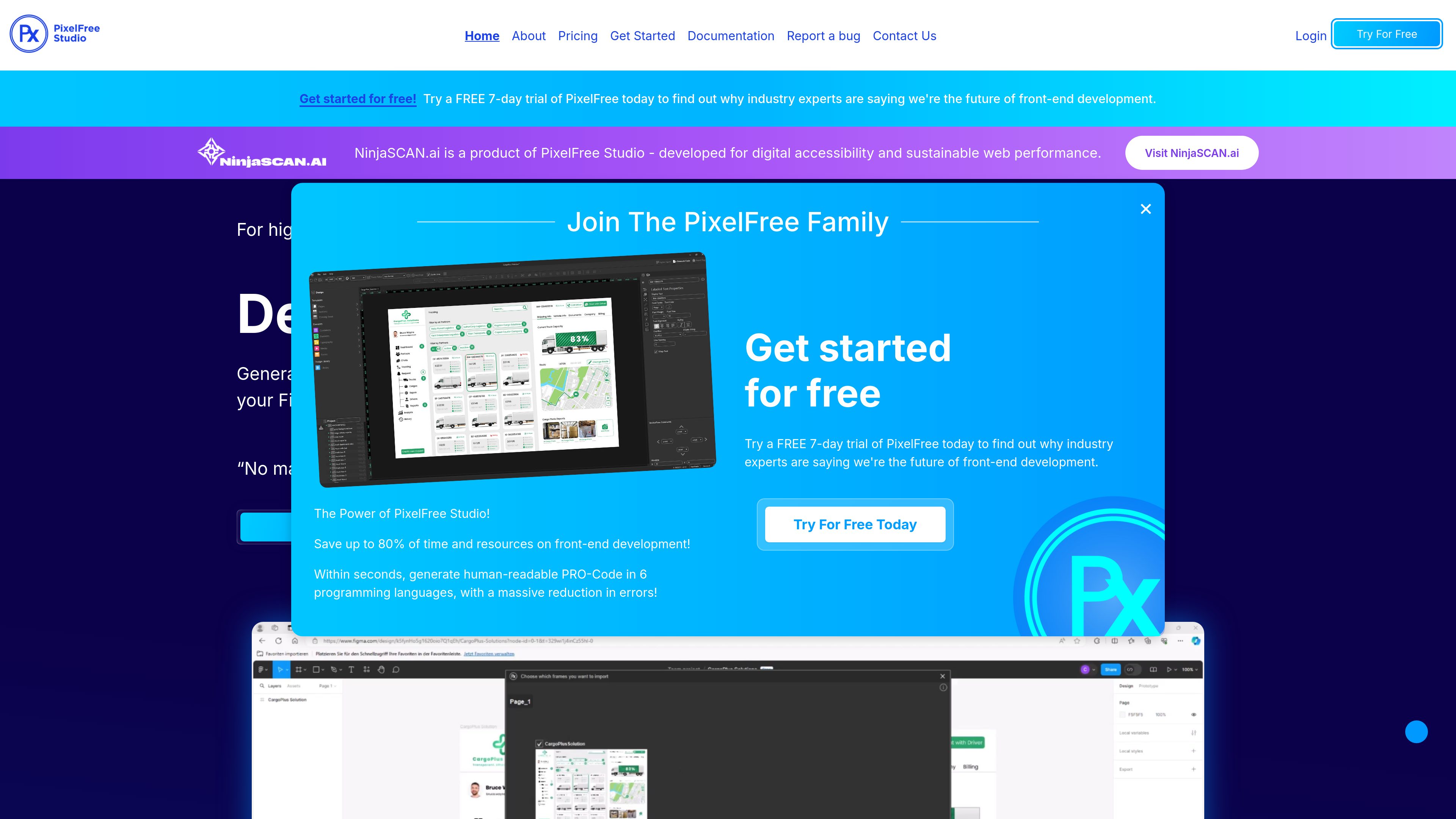 PixelFree Studio preview